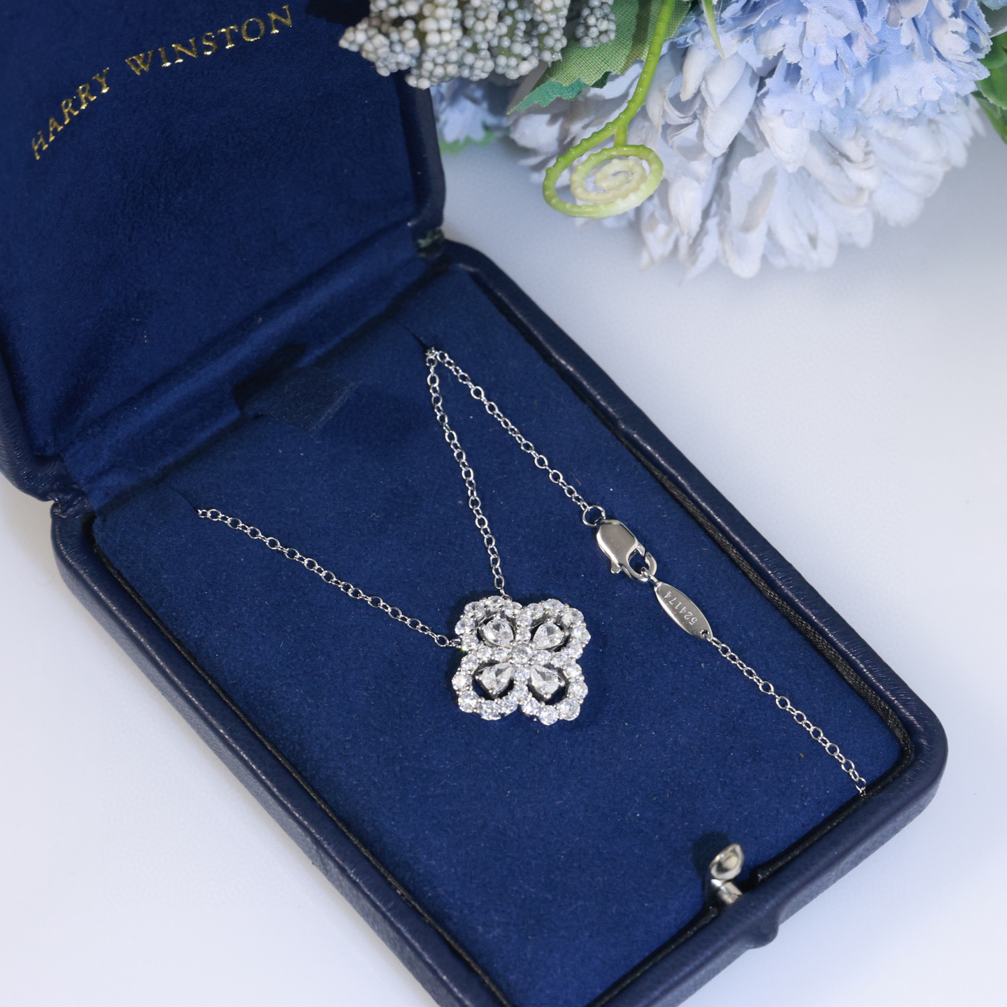 “Harry Winston Hayeston Thick Silver Necklace, S925 Pure Silver, Original Classic Design” - 图片 8
