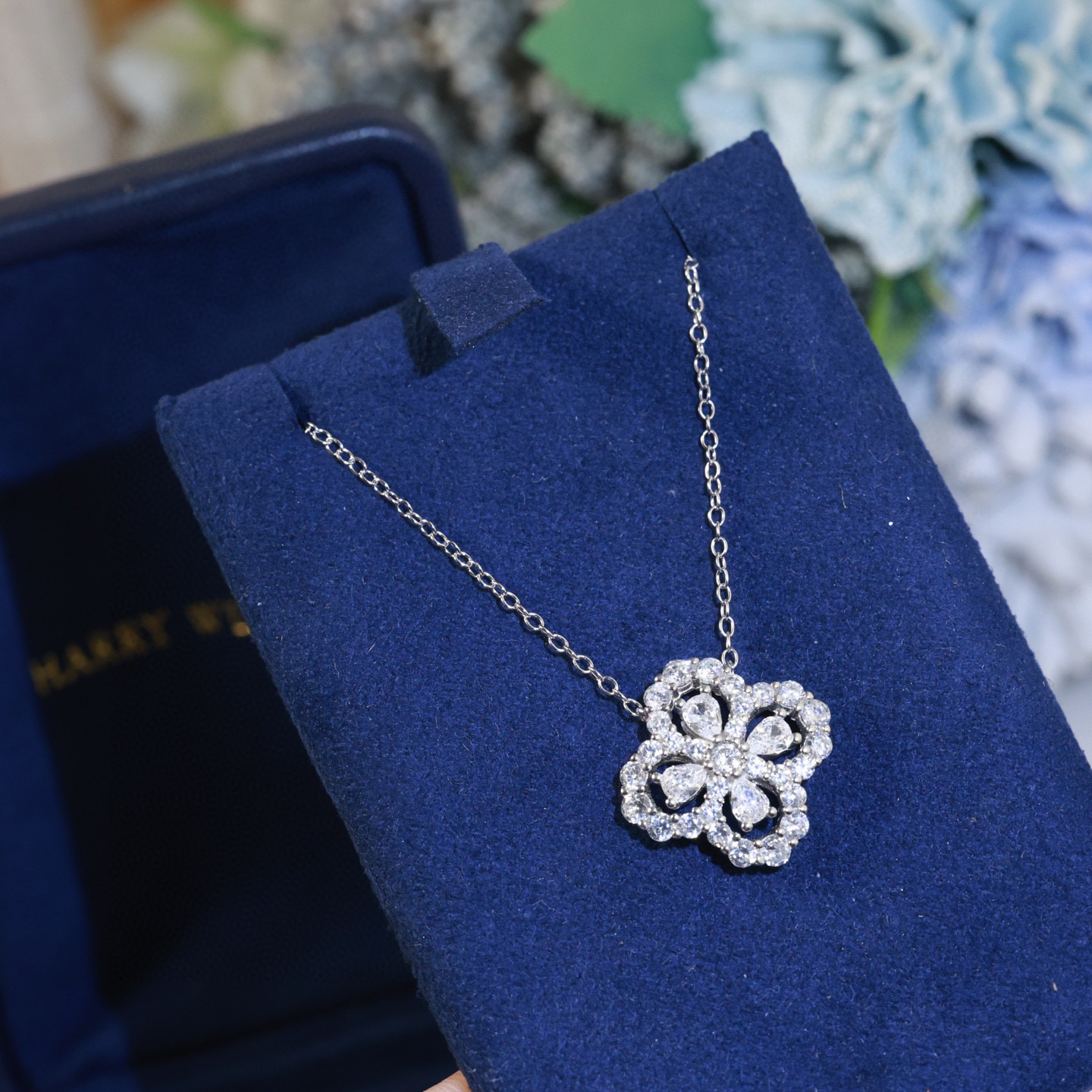 “Harry Winston Hayeston Thick Silver Necklace, S925 Pure Silver, Original Classic Design” - 图片 6
