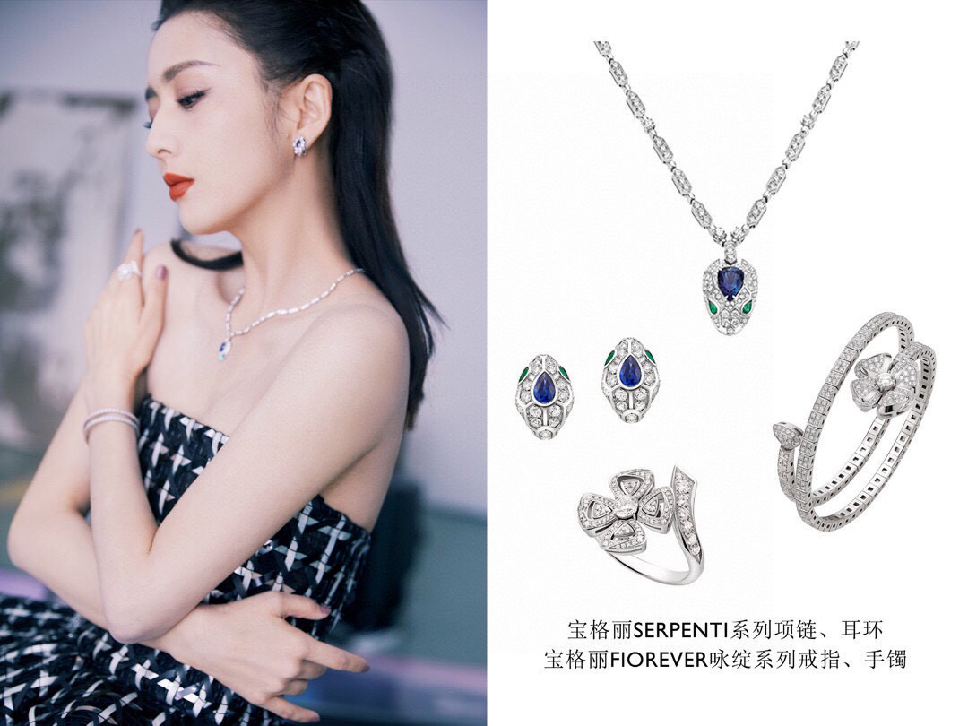  蛇耳钉👼【925078】s925纯银材质 带logo 红蛇耳钉 耳扣❗宝格丽 BVLGARI SERP