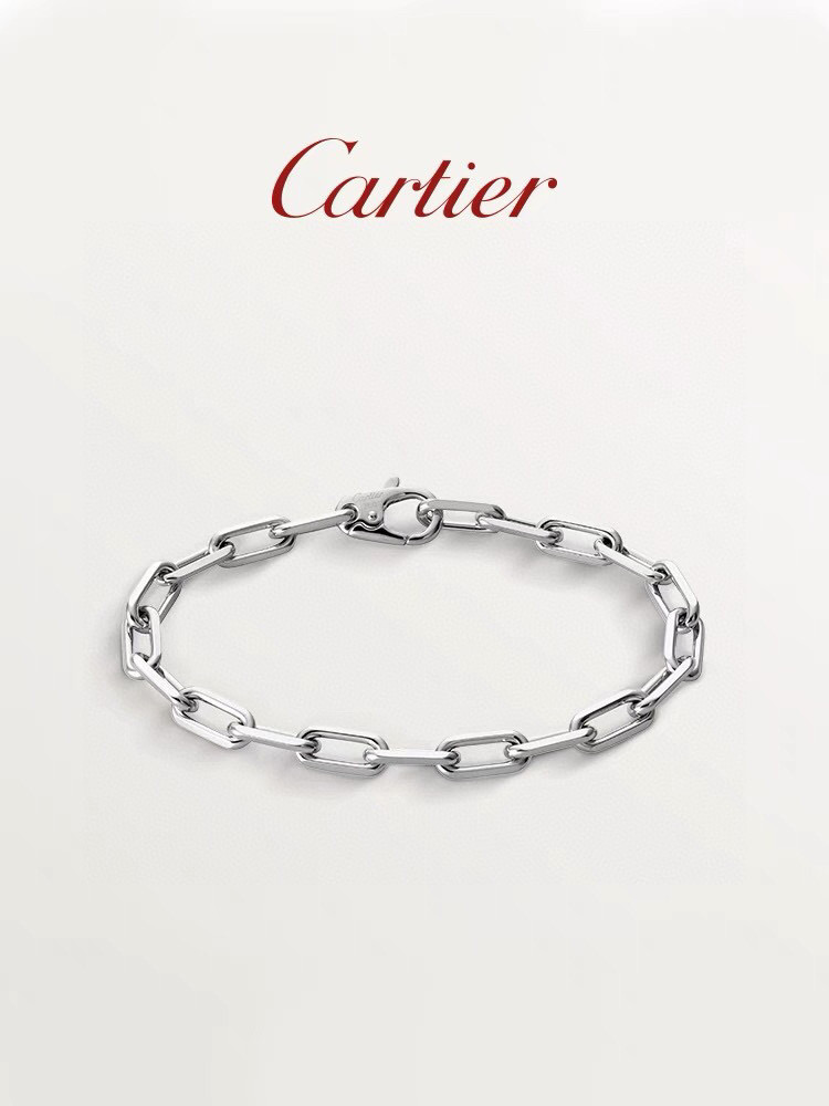  精工版本👼 【925050】Santos de Cartier手链 卡地亚新版 卡地亚手链💃🏻可活动！