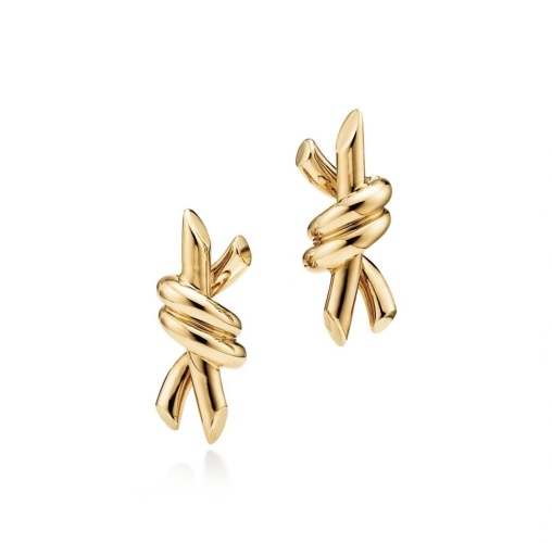 Tiffany & Co. Knot Earrings - 18K Gold Finish, Sterling Silver Posts