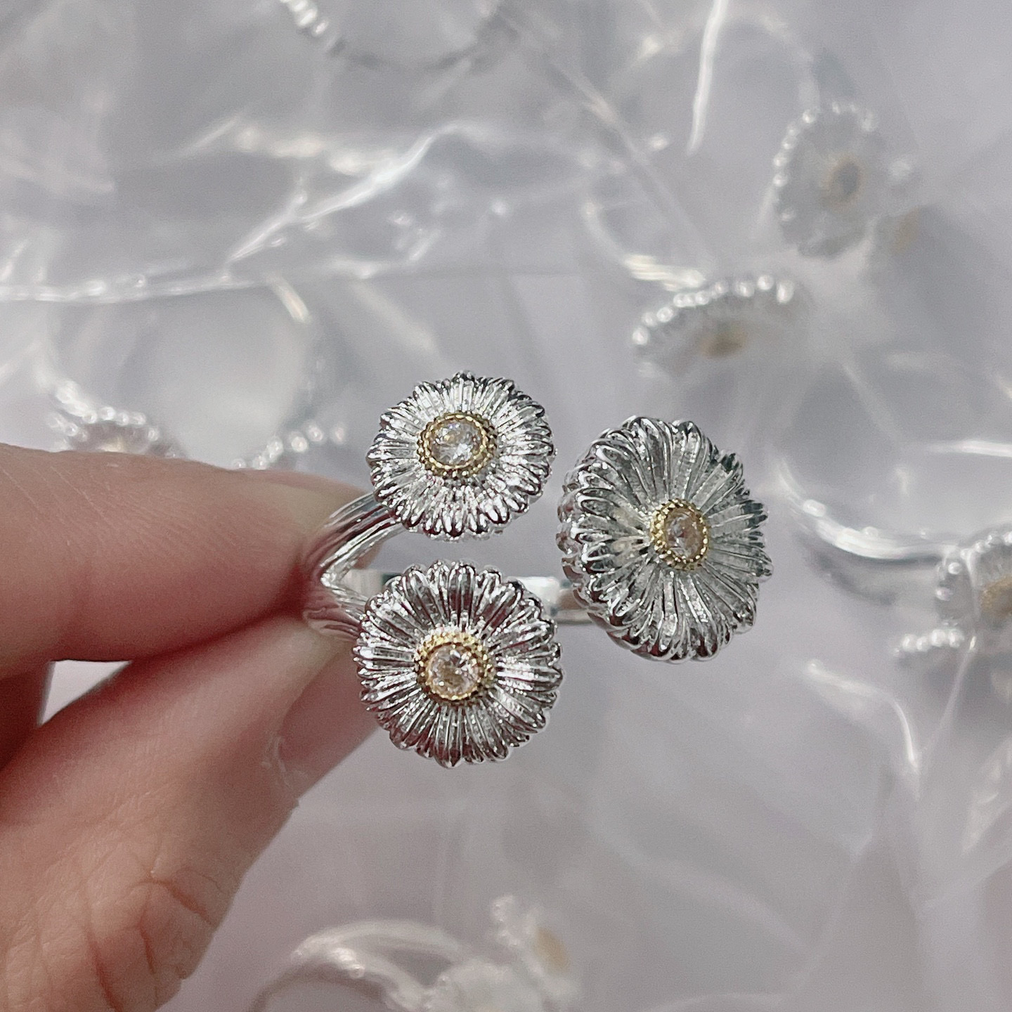  🌼雏菊戒指👼【925040】布契拉提 Buccellati 意大利高级珠宝品牌 复古宫廷风戒指 💍亚金