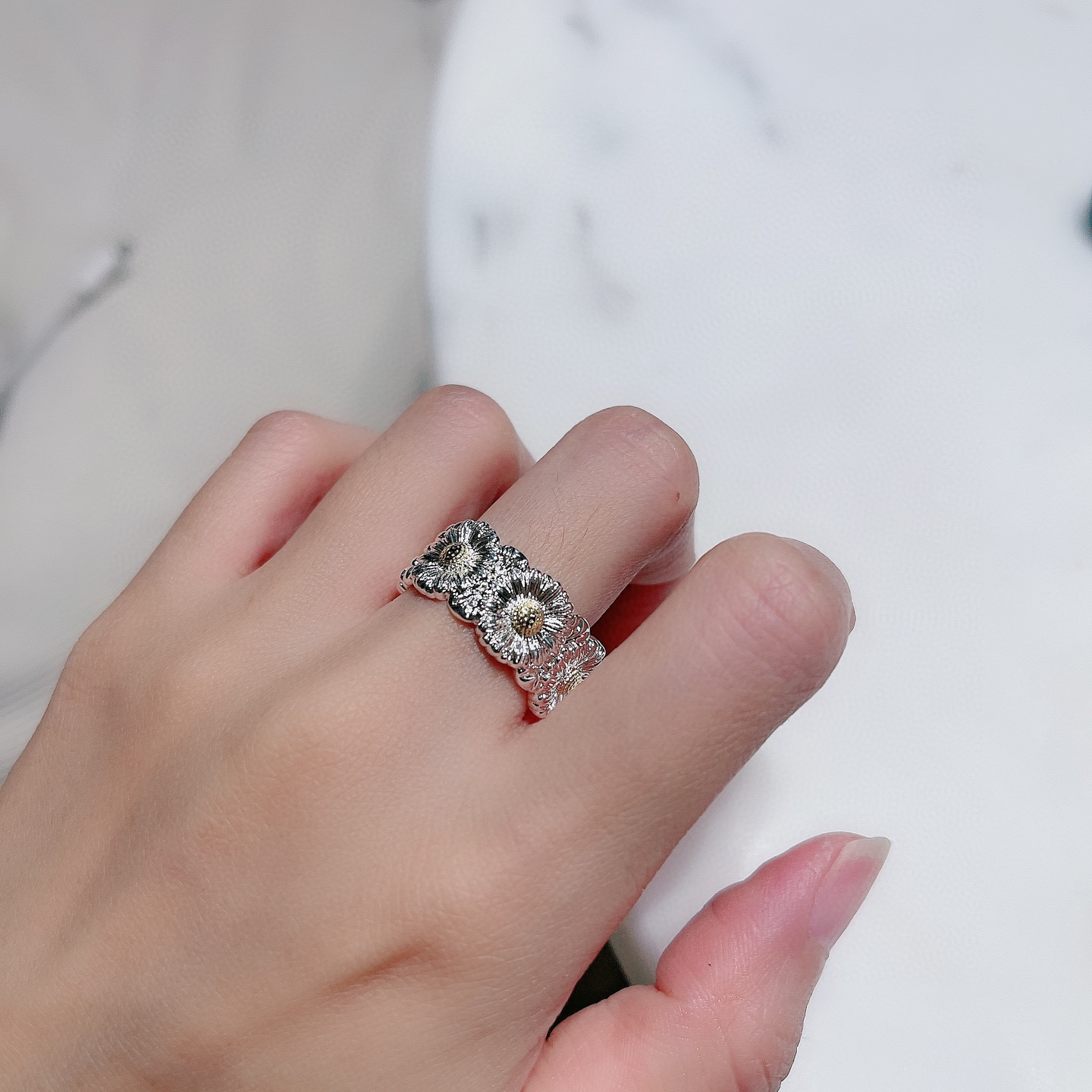  🌼雏菊戒指👼【925040】布契拉提 Buccellati 意大利高级珠宝品牌 复古宫廷风戒指 💍亚金