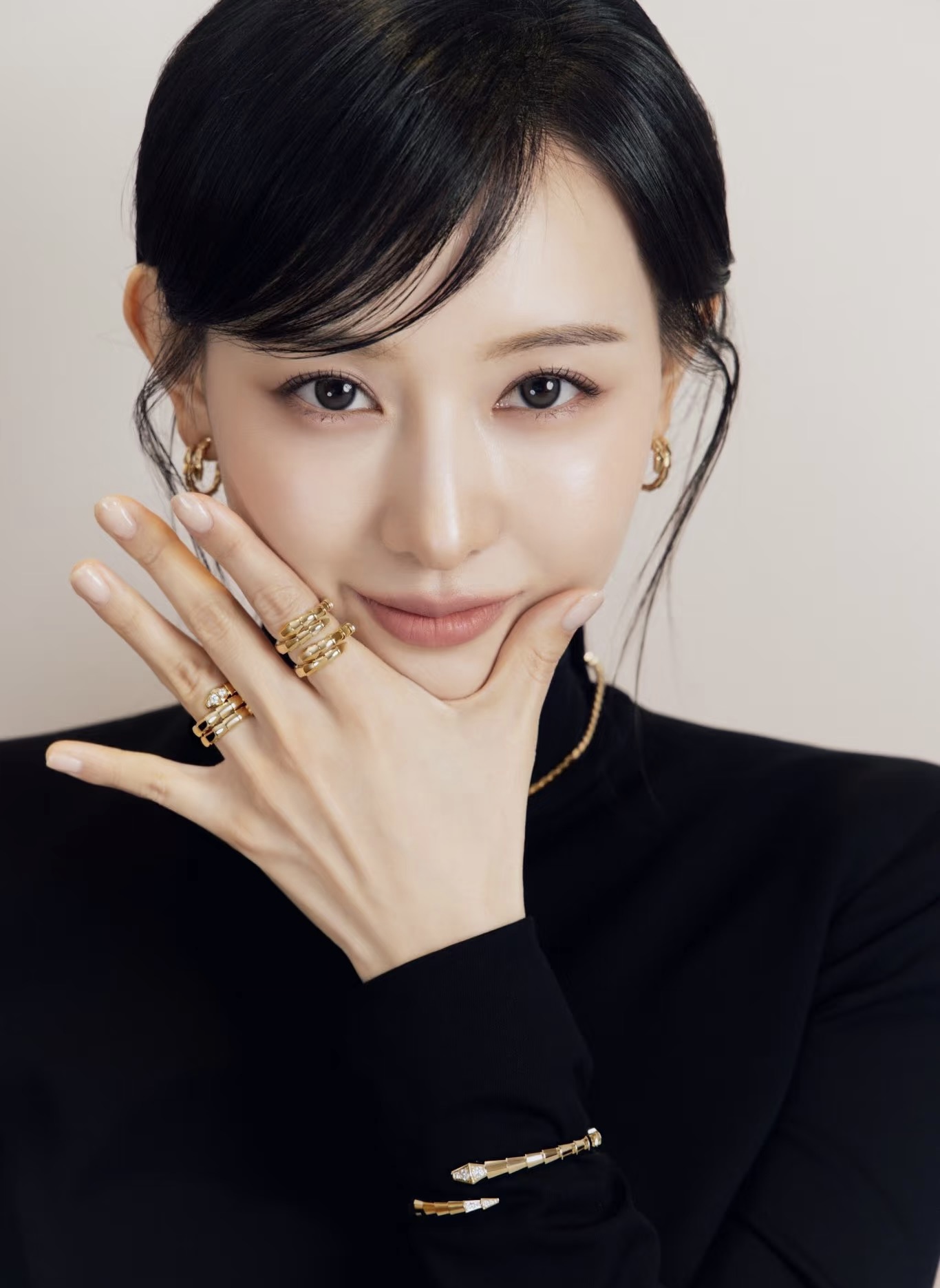  无钻👼【925060】宝格丽耳钉 纯银耳针+亚金材质。带logo 电镀18k。蛇耳钉蛇作为性感与美丽的