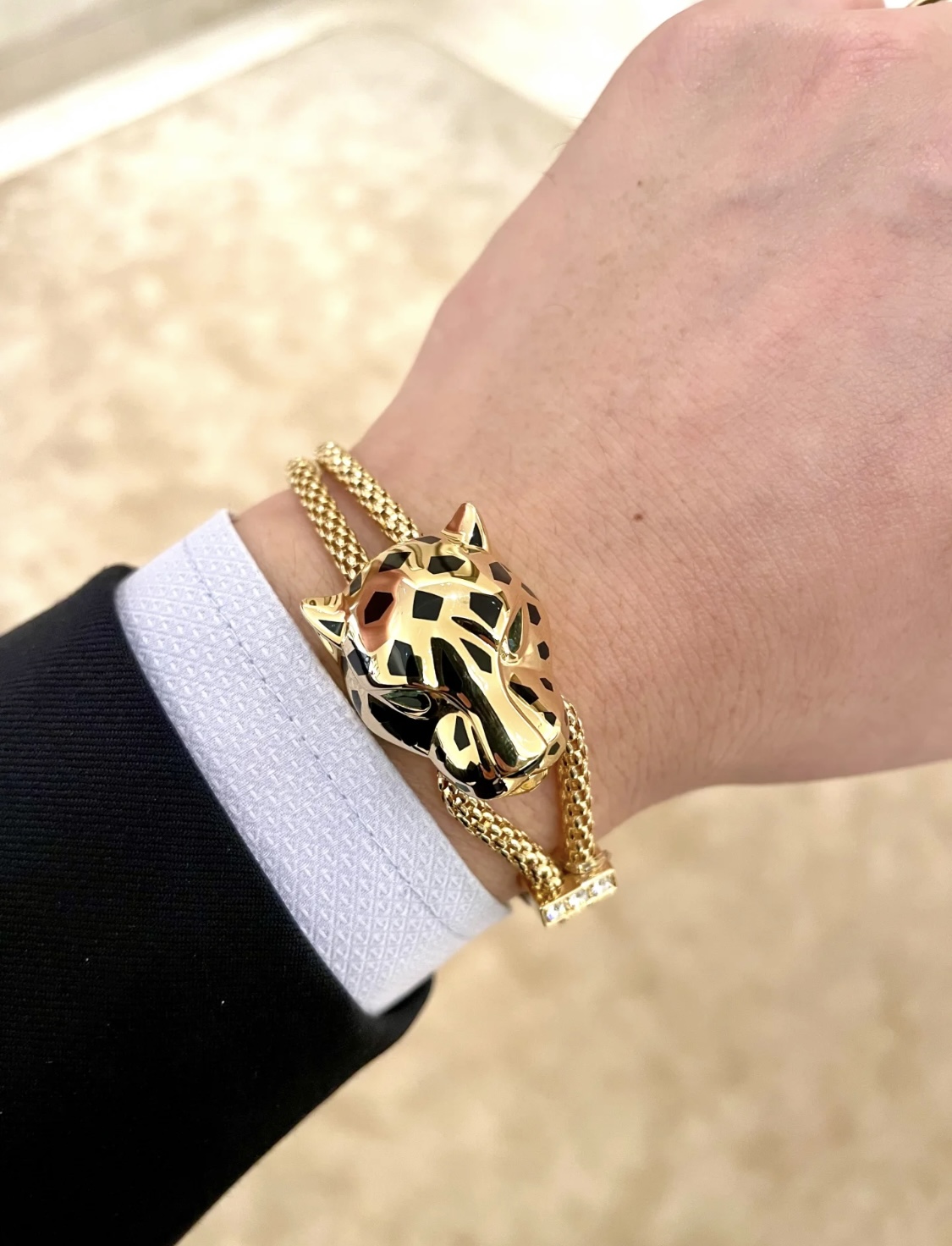  👼【925085】Cartier 卡地亚强豹子手链出货😝😝经典贵族范儿、奢华抚媚豹子设计💃💃独家实拍 