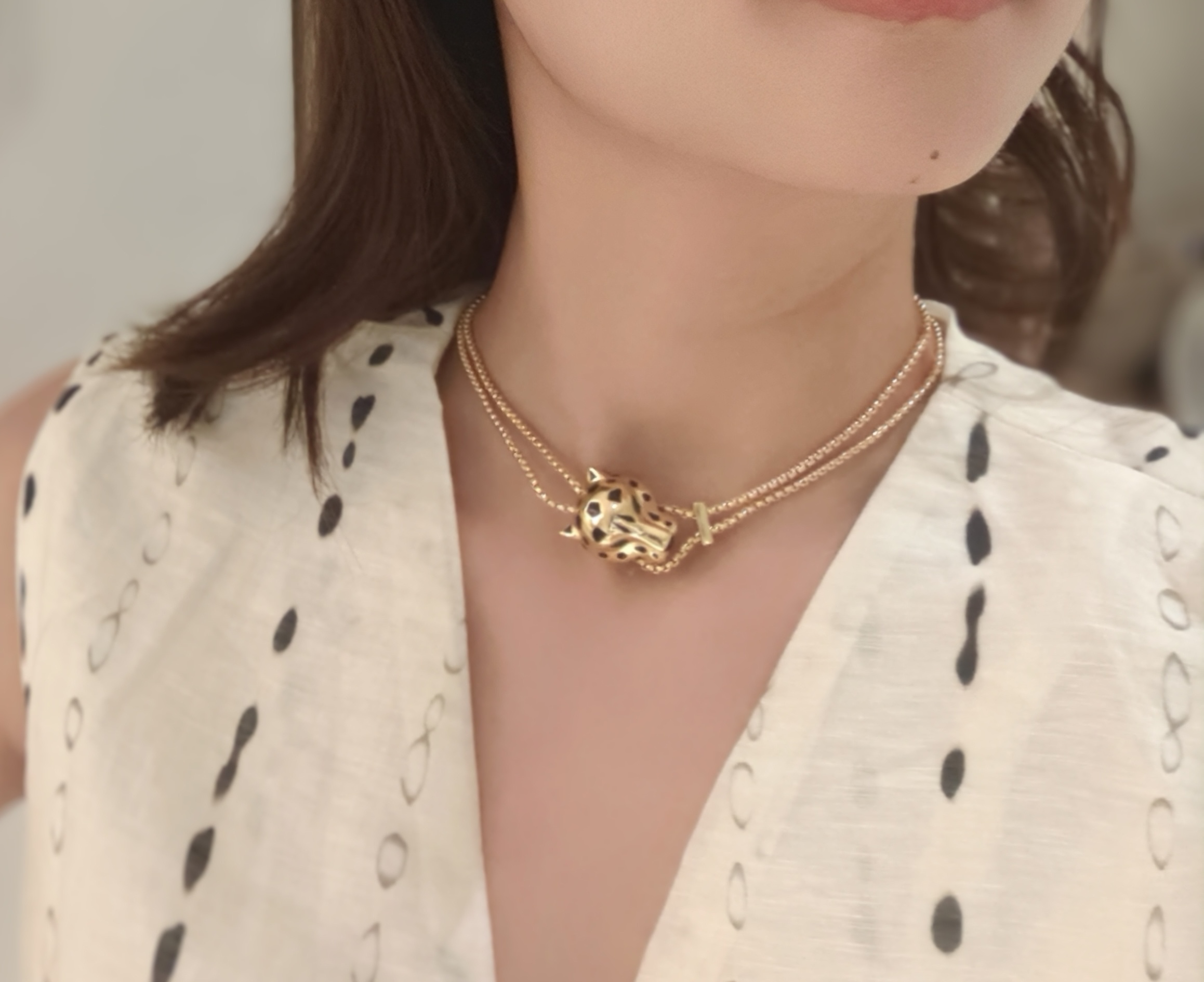  👼【925110】Cartier 卡地亚强11豹子项链出货😝😝经典贵族范儿、奢华抚媚豹子设计💃💃独家实