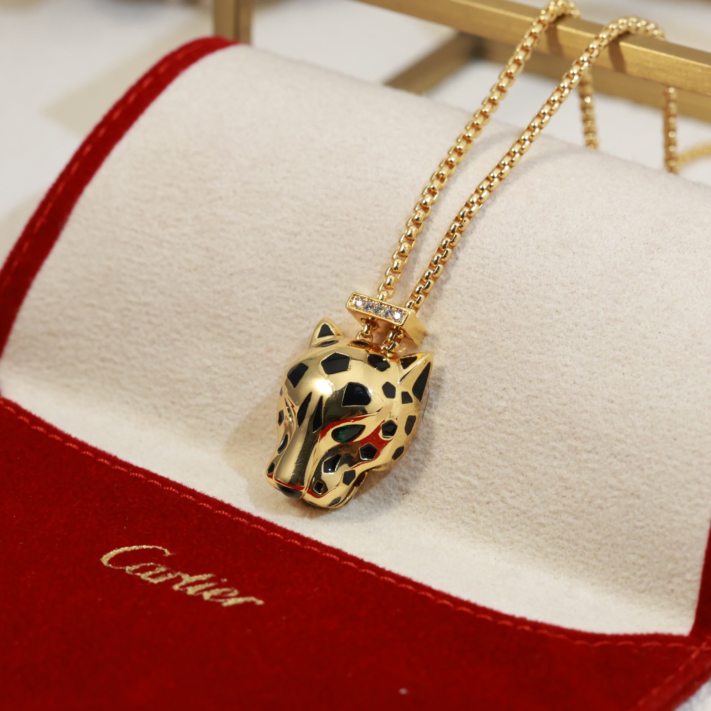  👼【925110】Cartier 卡地亚强11豹子项链出货😝😝经典贵族范儿、奢华抚媚豹子设计💃💃独家实