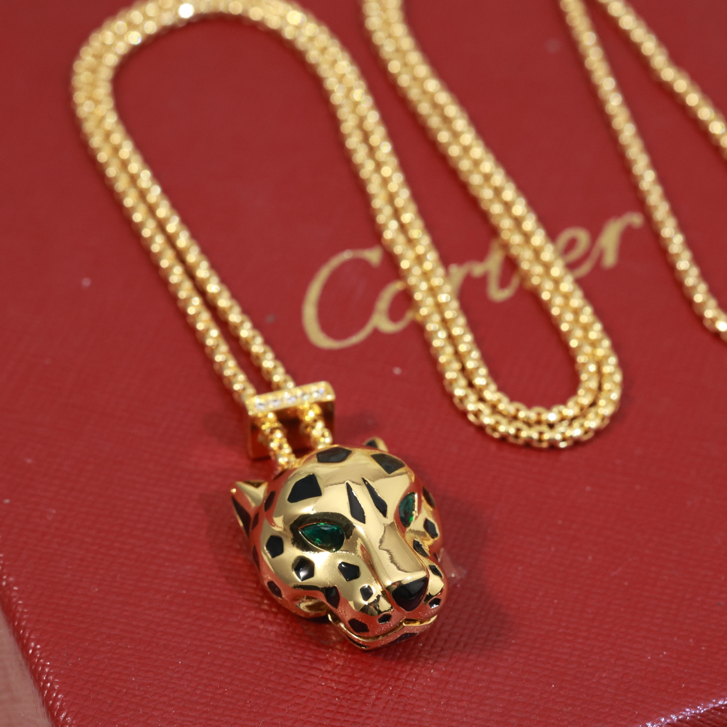  👼【925110】Cartier 卡地亚强11豹子项链出货😝😝经典贵族范儿、奢华抚媚豹子设计💃💃独家实