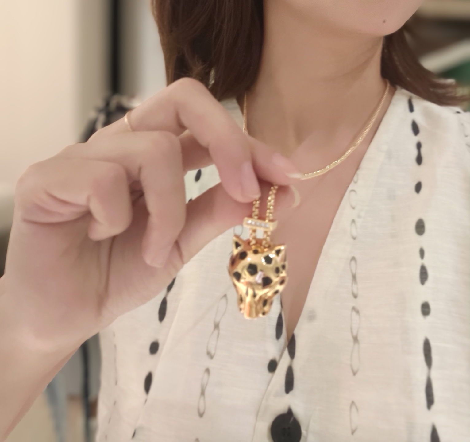 👼【925110】Cartier 卡地亚强11豹子项链出货😝😝经典贵族范儿、奢华抚媚豹子设计💃💃独家实