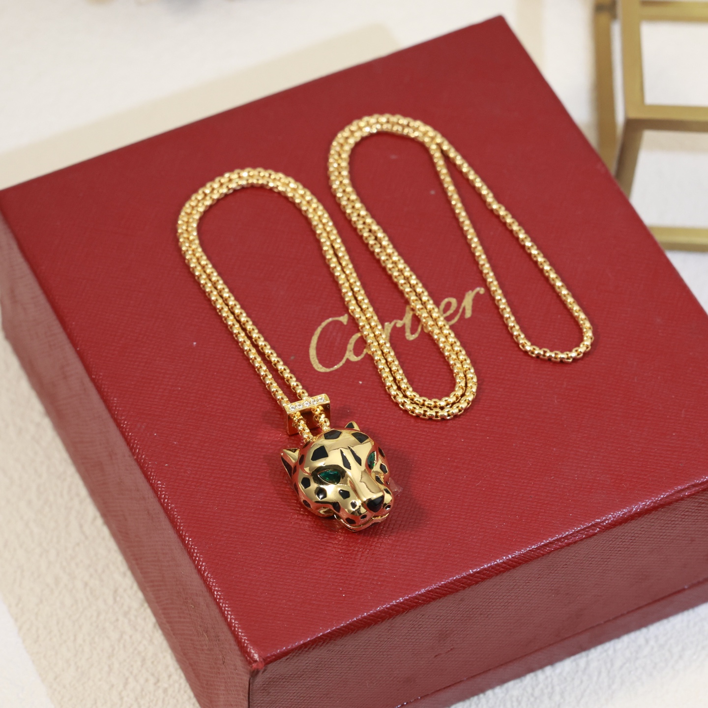  👼【925110】Cartier 卡地亚强11豹子项链出货😝😝经典贵族范儿、奢华抚媚豹子设计💃💃独家实