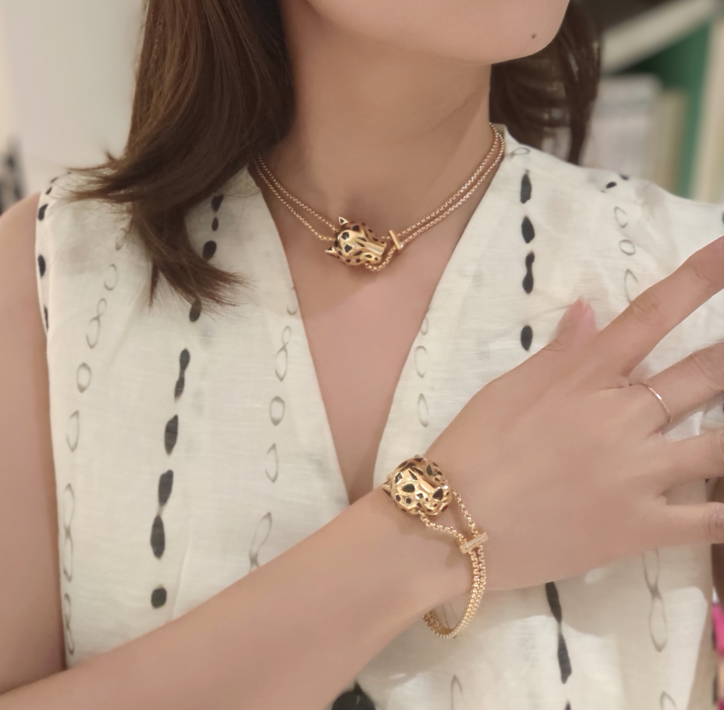  👼【925110】Cartier 卡地亚强11豹子项链出货😝😝经典贵族范儿、奢华抚媚豹子设计💃💃独家实