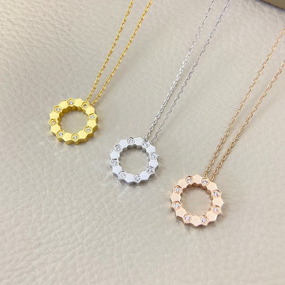  CNC工艺👼【925060】尚美CHAMUET ❤️ 蜂巢间隔钻项链 奢侈 😍高端定制✨沿用尚美蜂窝B