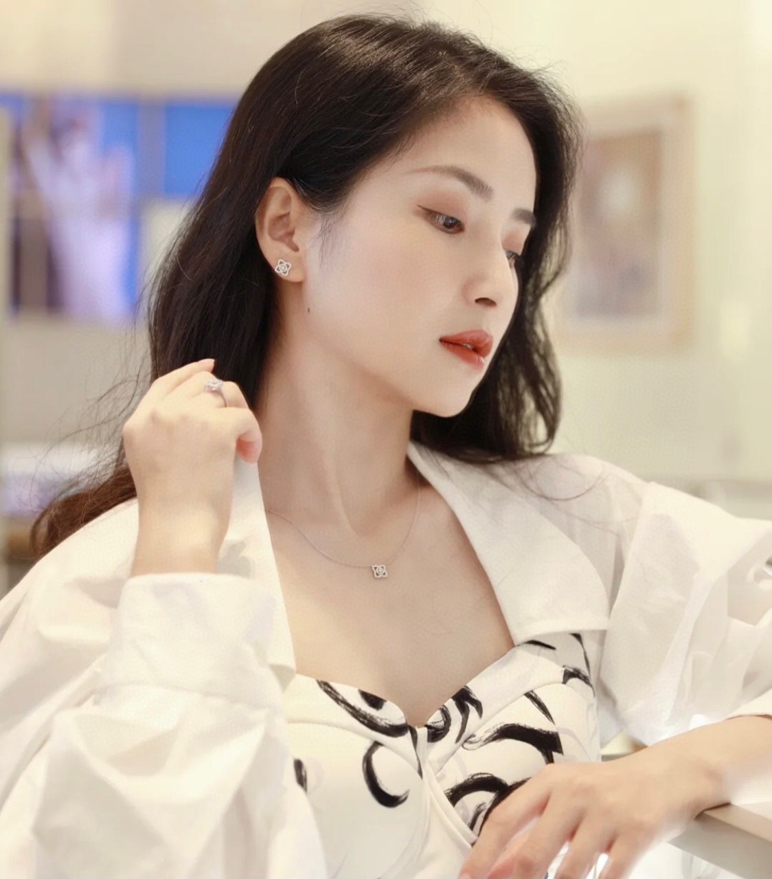  戴比尔斯项链 DE BEERS💎S925纯银材质 镶嵌工艺 18K金镀层 进口高碳钻   原版logo