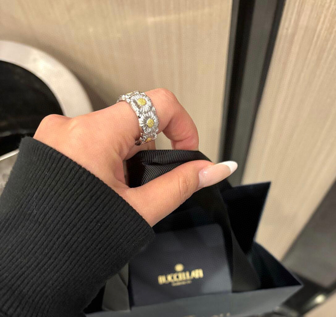 🌼雏菊戒指👼【】布契拉提 Buccellati 意大利高级珠宝品牌 复古宫廷风戒指 💍亚金材质 18k厚