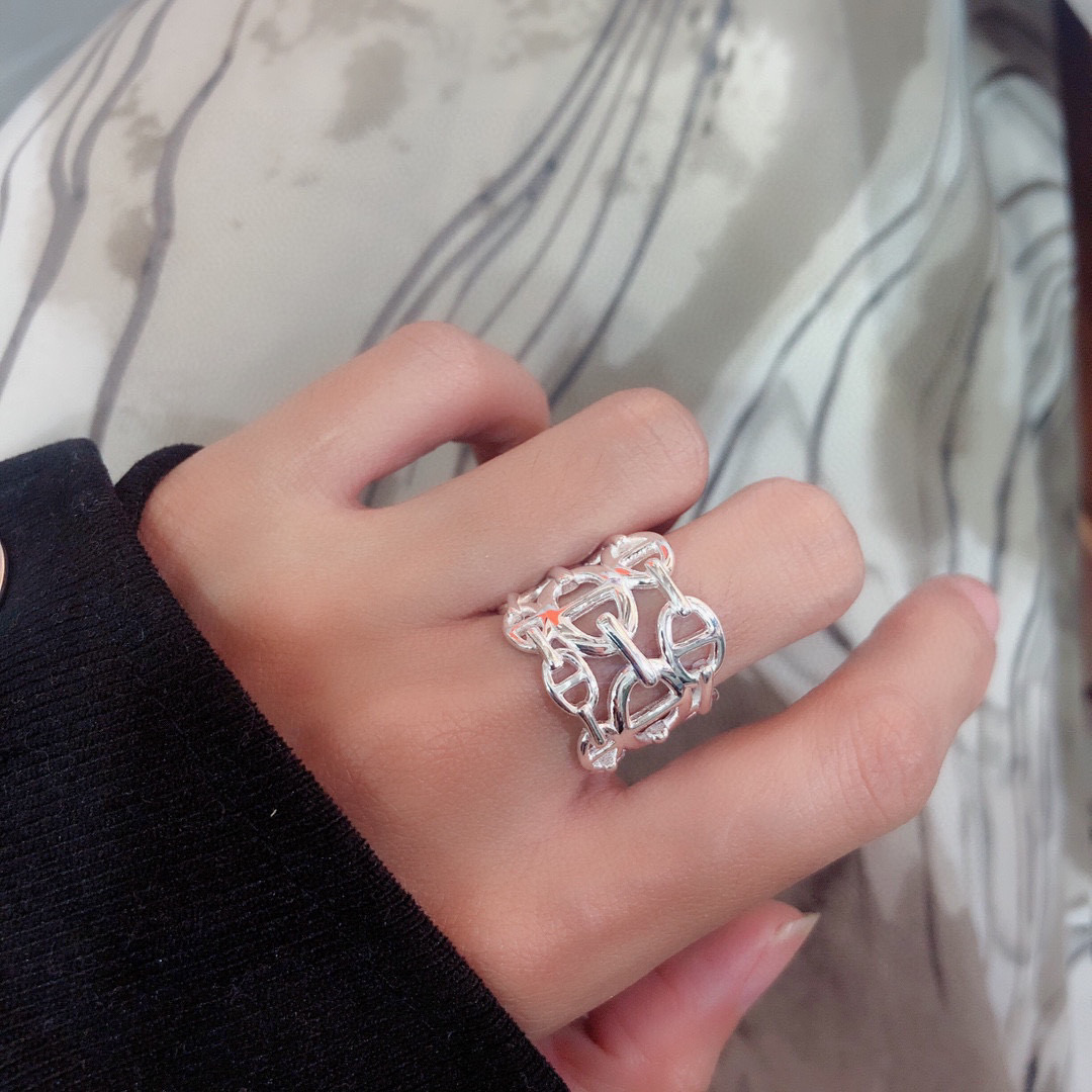 Elmas Classic High-End Pig Nose Ring: Top-Level Silver Grafting for a Classic Look - 图片 3