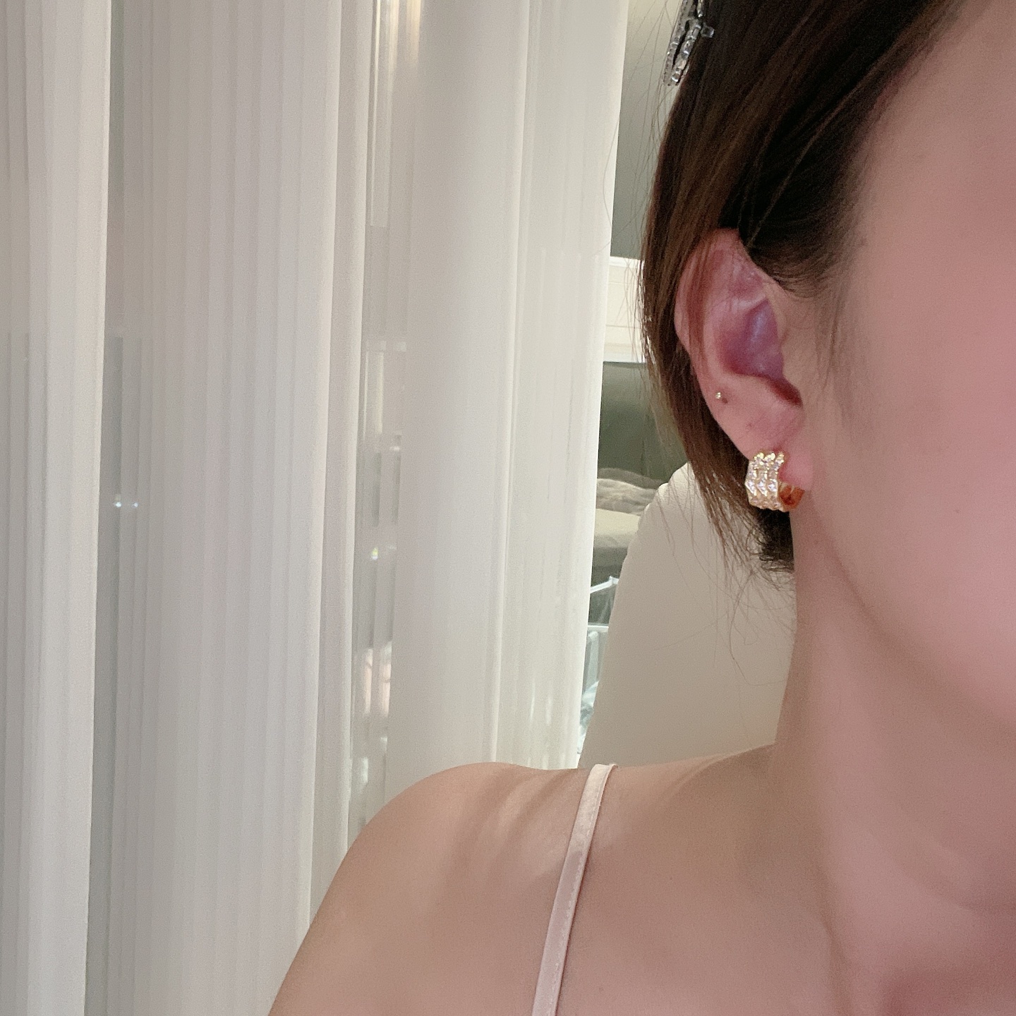  满钻版本👼【925062】顶级品牌 格拉芙耳钉 高级珠宝定制仿真钻系列 ❗️尽显奢华💯 高端定制 奢侈