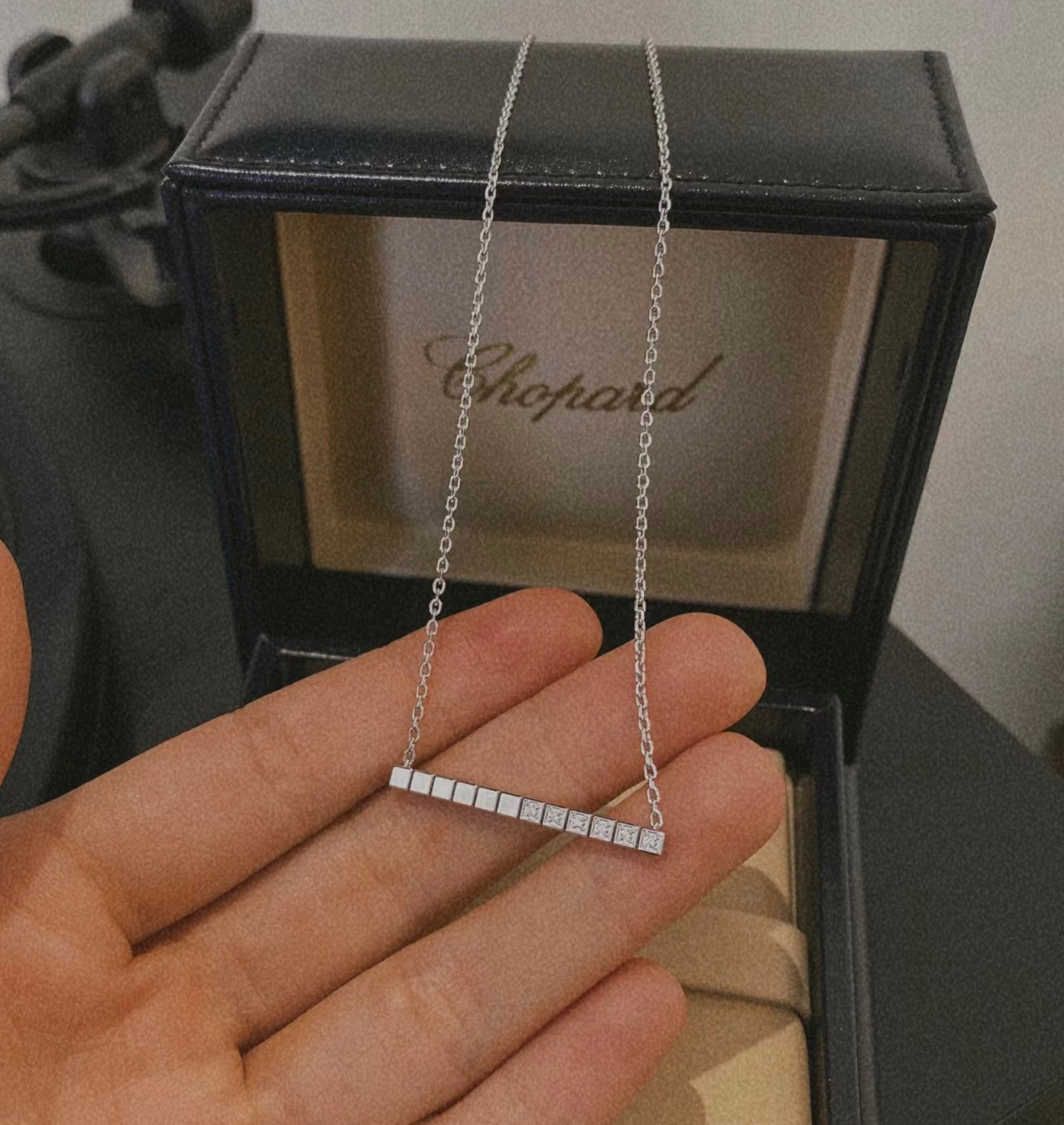 Chopard Ice Cube Necklace: High-End CNC Version with Spark Diamond Integration - 图片 6