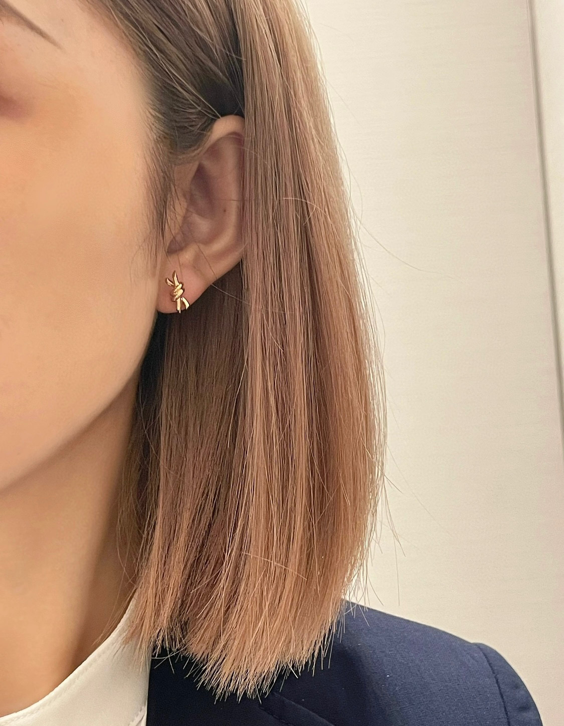 “Stylish Tiffany Wired Ear Nails with Flying Saucers: 18k Gold Plating and Original Logo for Summer” - 图片 2