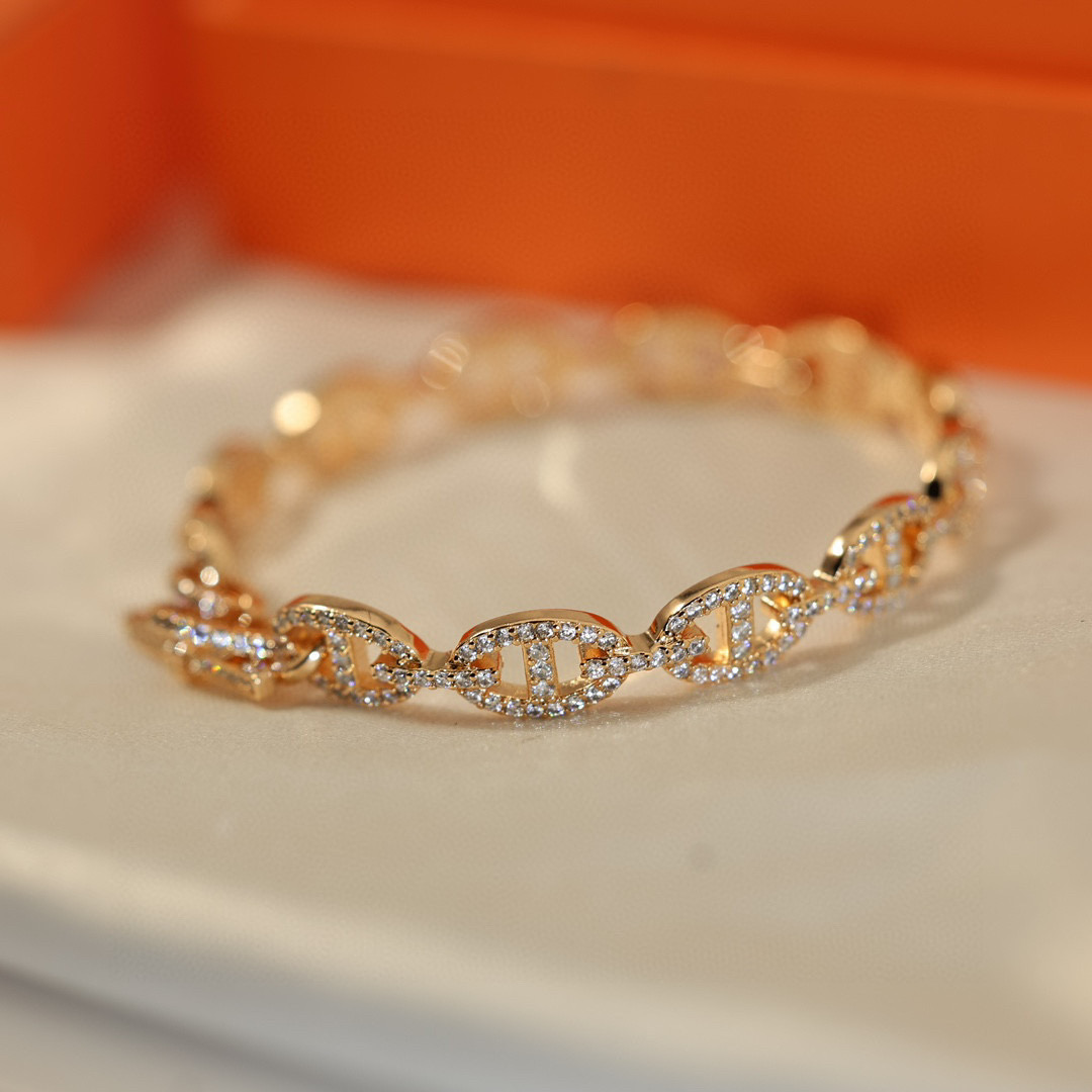 #Farandole with a pig’s nose # The original code logo! Armin material, chain length 18 cm - 图片 8