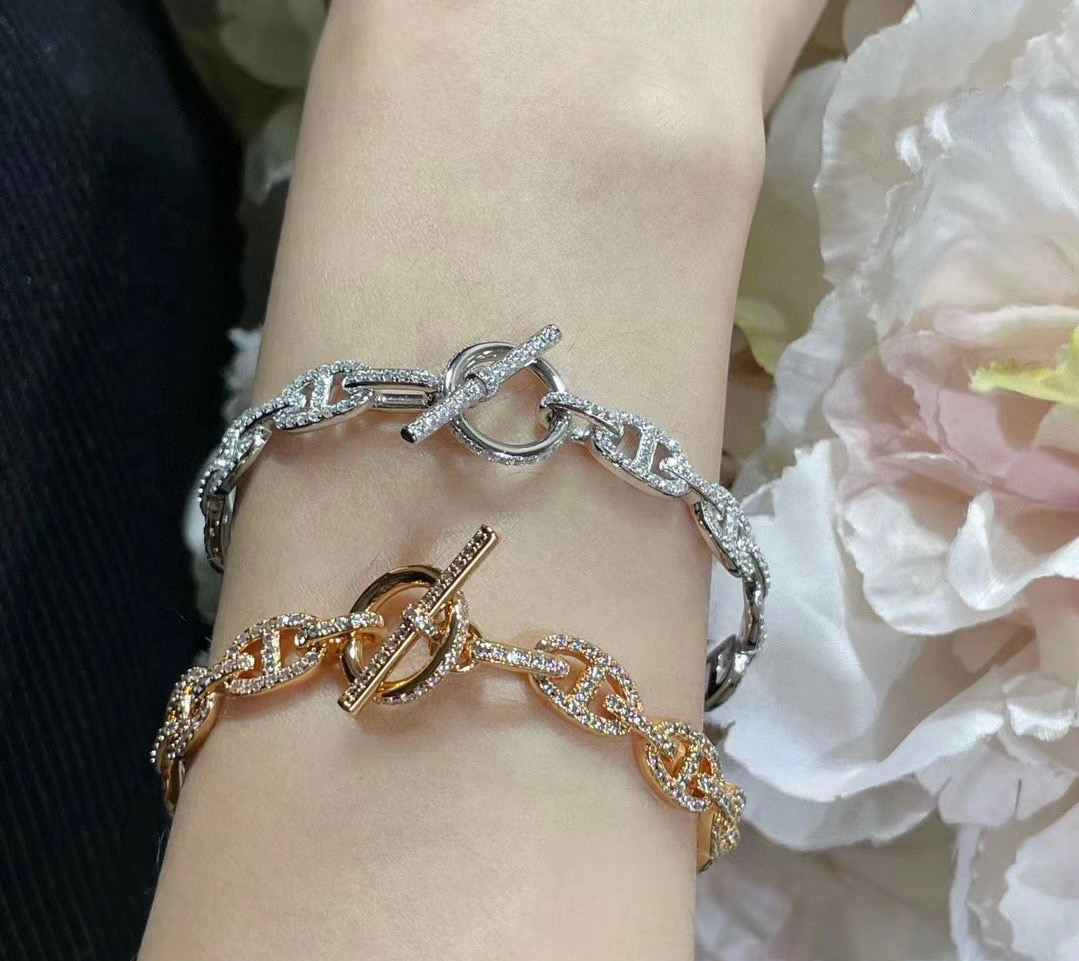 #Farandole with a pig’s nose # The original code logo! Armin material, chain length 18 cm - 图片 2