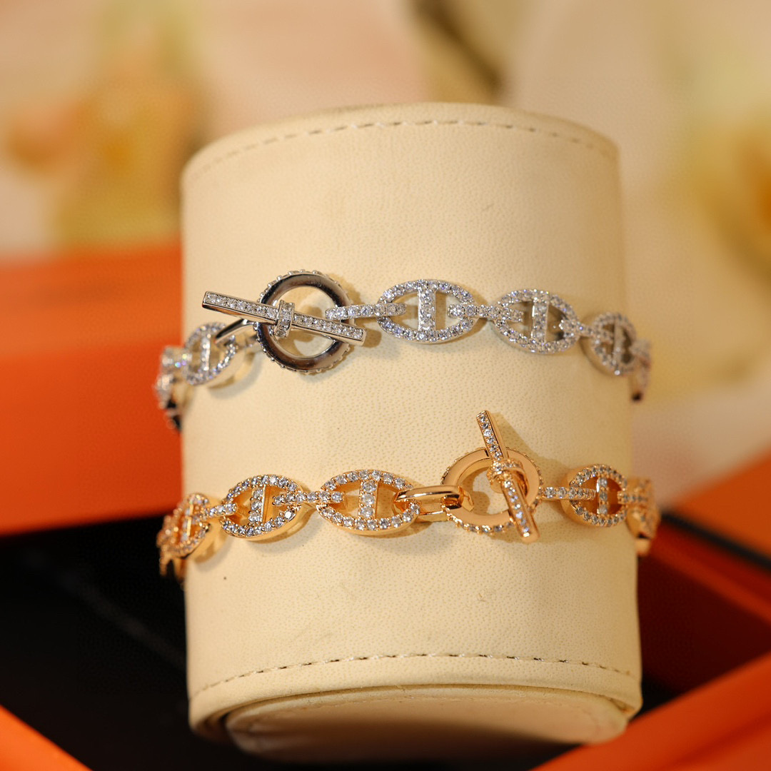 #Farandole with a pig’s nose # The original code logo! Armin material, chain length 18 cm - 图片 3