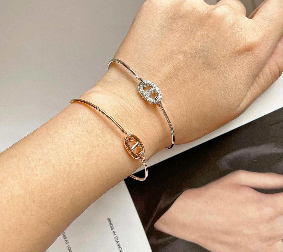 Hermès 爱马仕猪鼻子新款奢侈 猪鼻 手镯