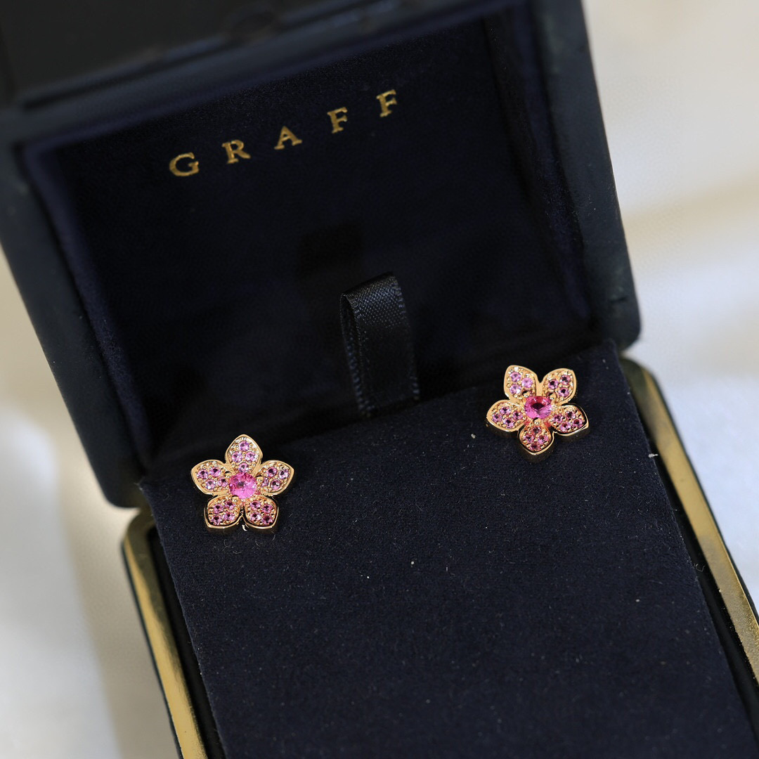 Hermès 精工版本 GRAFF 品牌 格拉芙耳钉高级珠宝定制仿真钻系列