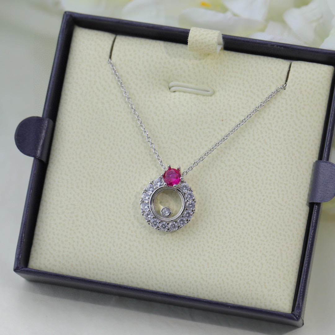 P68 萧邦 Chopard 👼【925058】萧邦项链 萧邦的幸运与品牌最具标志性的灵动钻石完美融合,亚金材质。18k玫瑰金 原版logo 原版尾牌可以调节长短