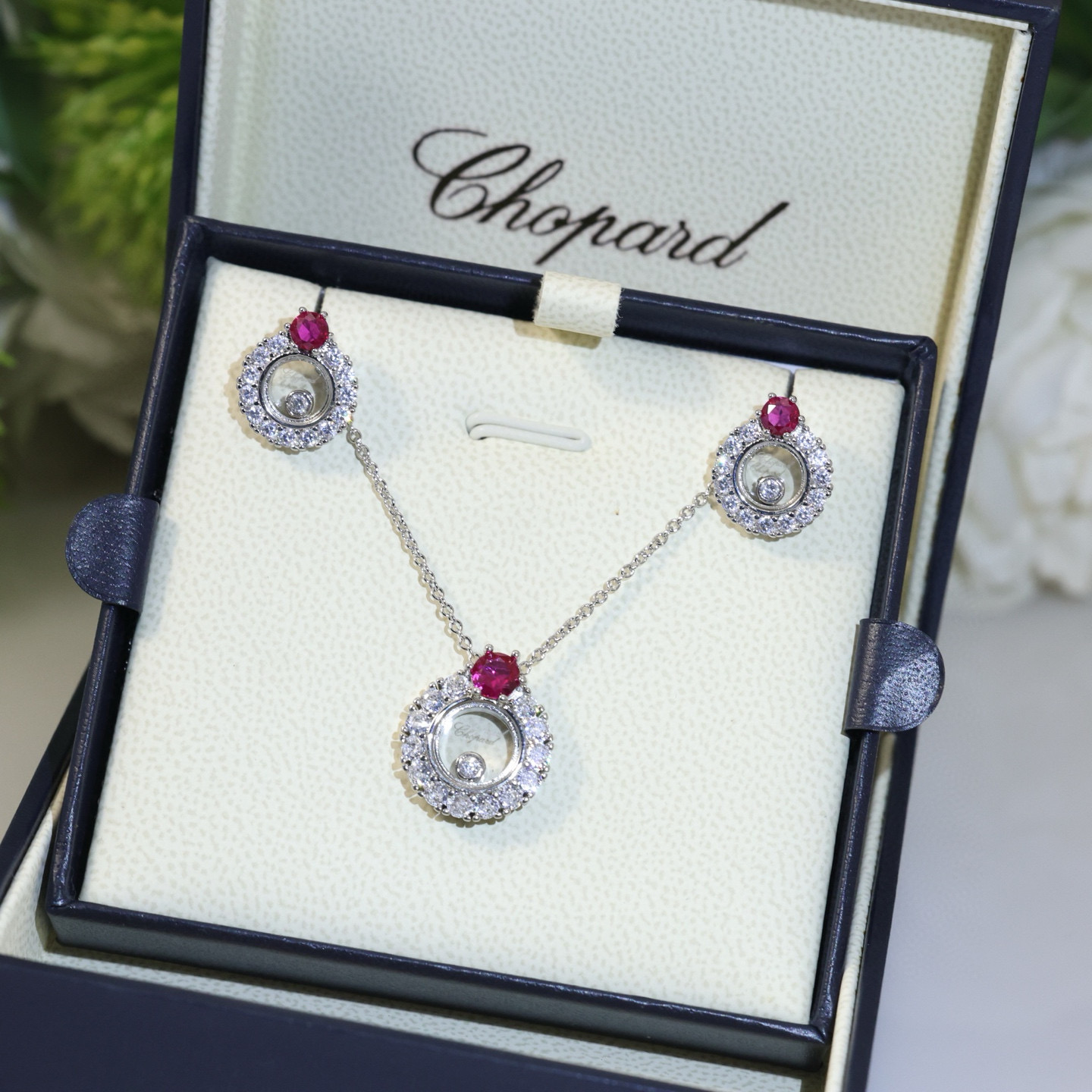 P68 萧邦 Chopard 👼【925058】萧邦项链 萧邦的幸运与品牌最具标志性的灵动钻石完美融合,亚金材质。18k玫瑰金 原版logo 原版尾牌可以调节长短