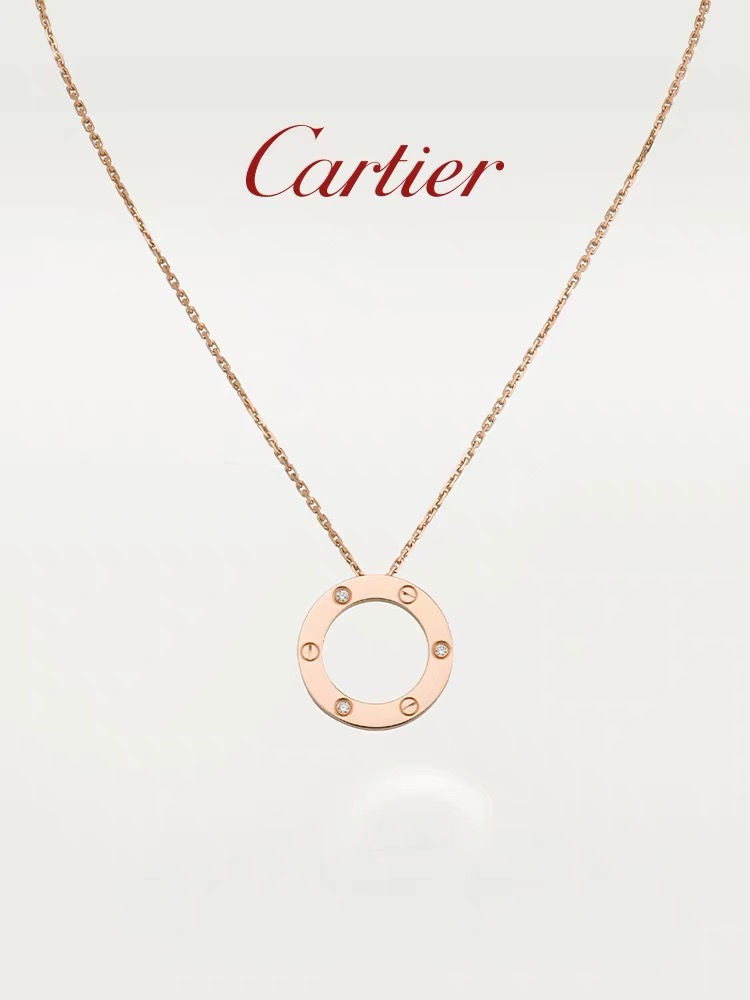 Cartier 卡地亚 光面 三钻版 大饼项链 双面可佩戴 真实细节呈现 Cartier 卡地亚……LOVE系列