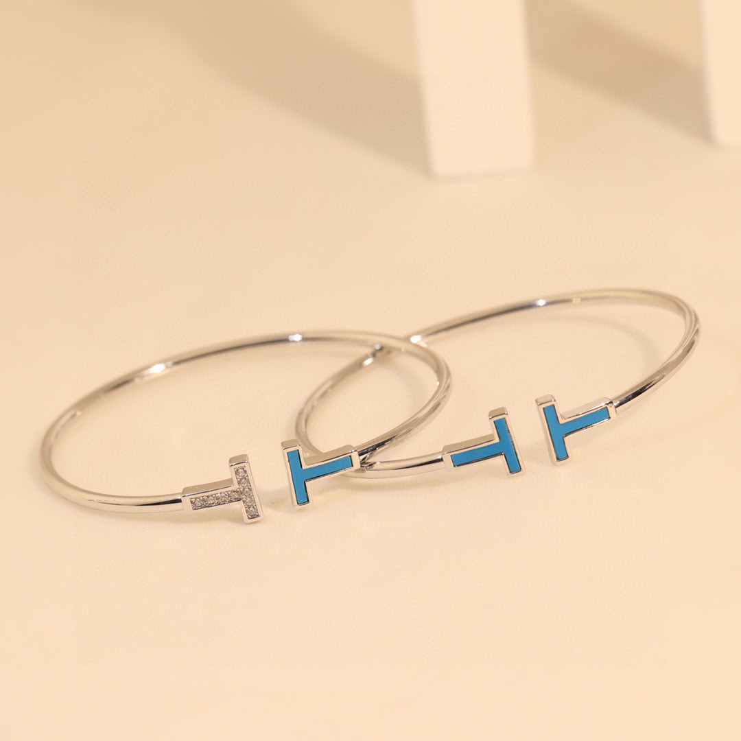Tiffany & Co. 精工版本 Tiffany &CO 新款 双T手镯