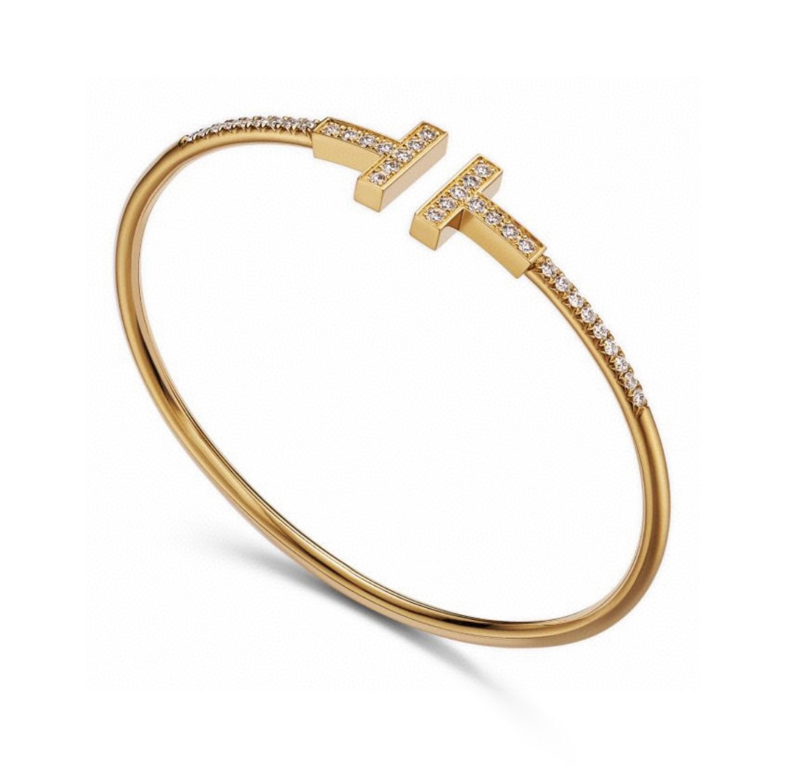 Tiffany & Co. 精工版本 Tiffany &CO 新款 双T手镯