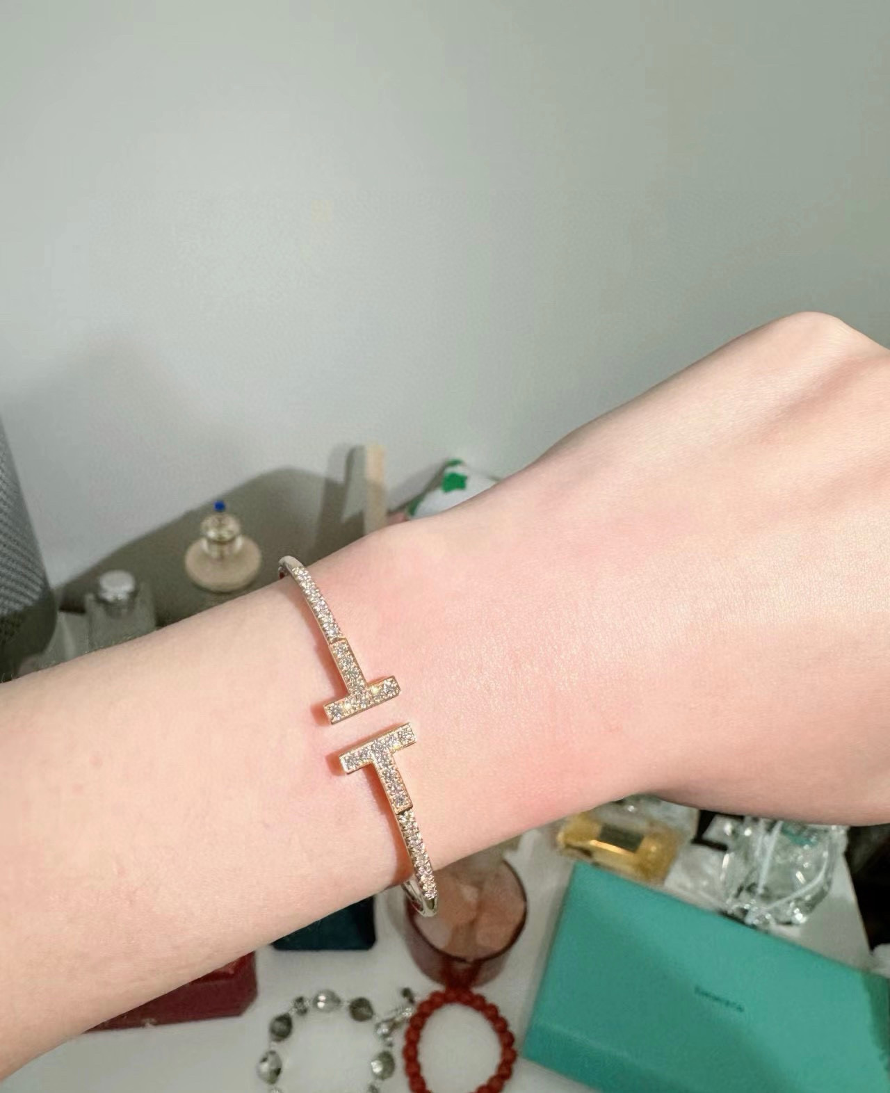 Tiffany & Co. 精工版本 Tiffany &CO 新款 双T手镯