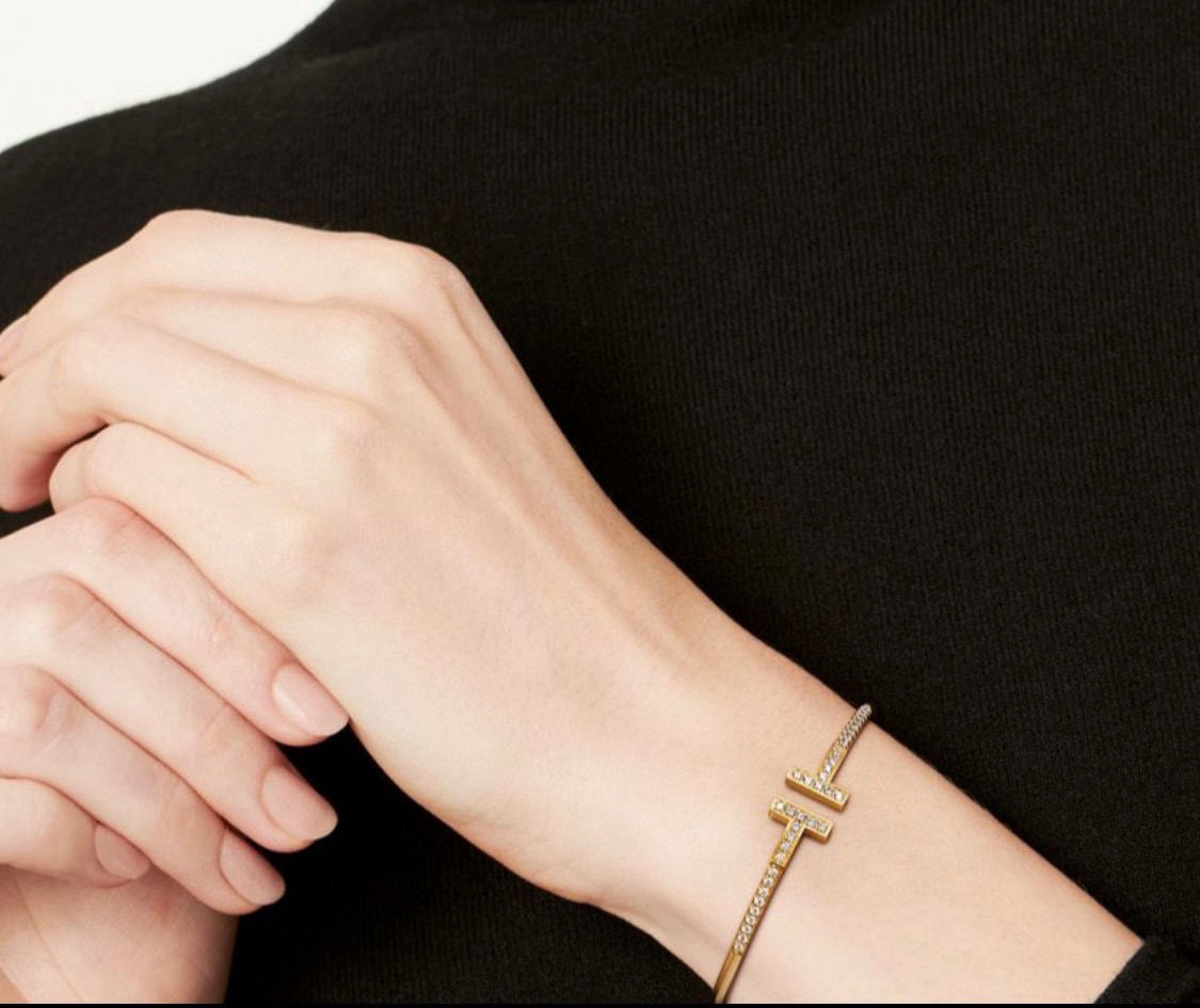 Tiffany & Co. 精工版本 Tiffany &CO 新款 双T手镯