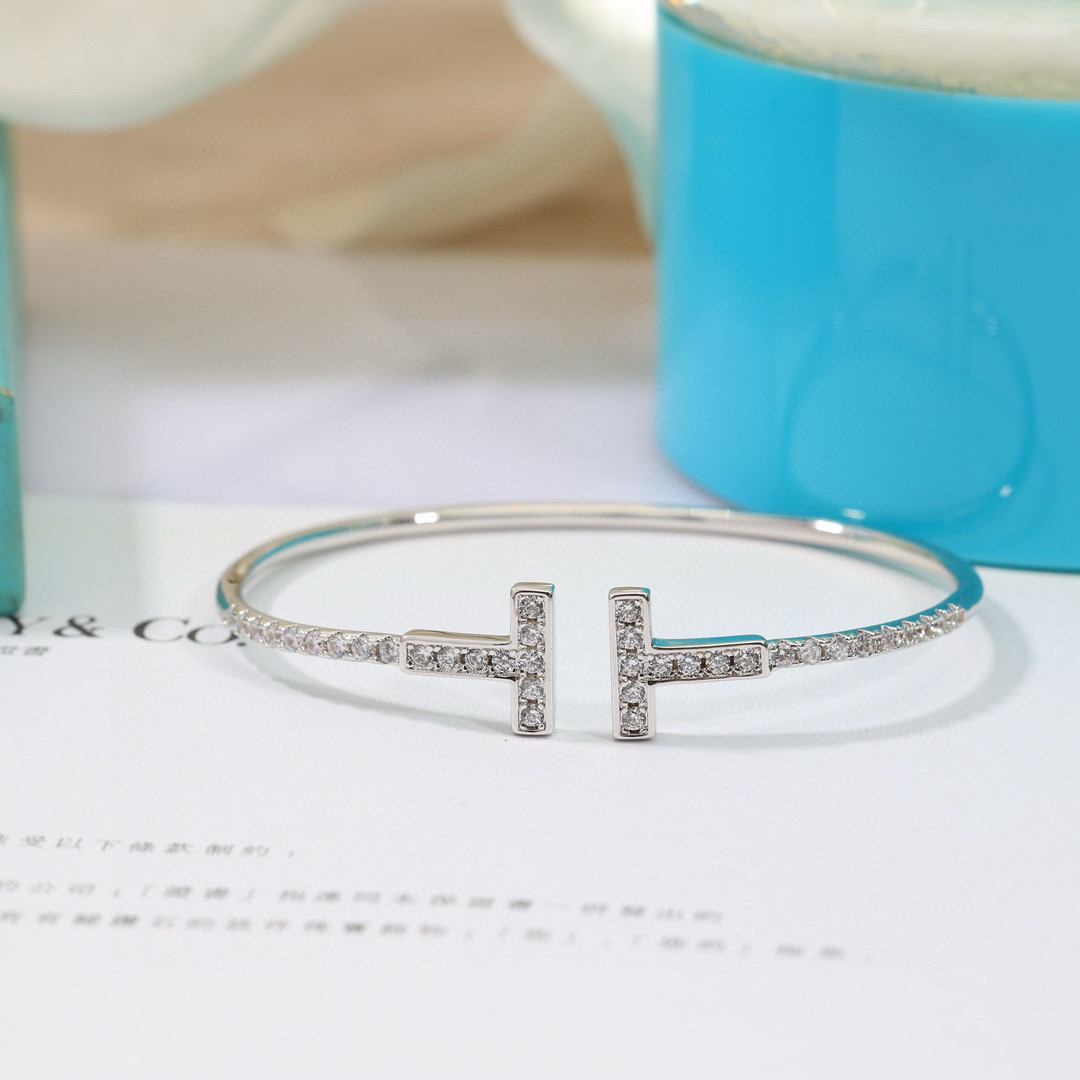 Tiffany & Co. 精工版本 Tiffany &CO 新款 双T手镯