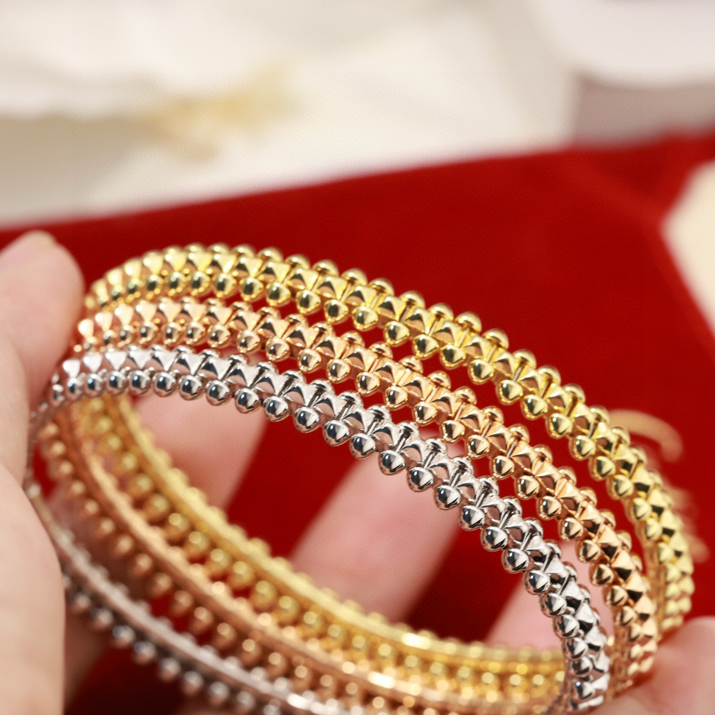 Cartier Clash de Cartier bracelet 18K yellow gold 18K rose gold 18K white gold 17cm