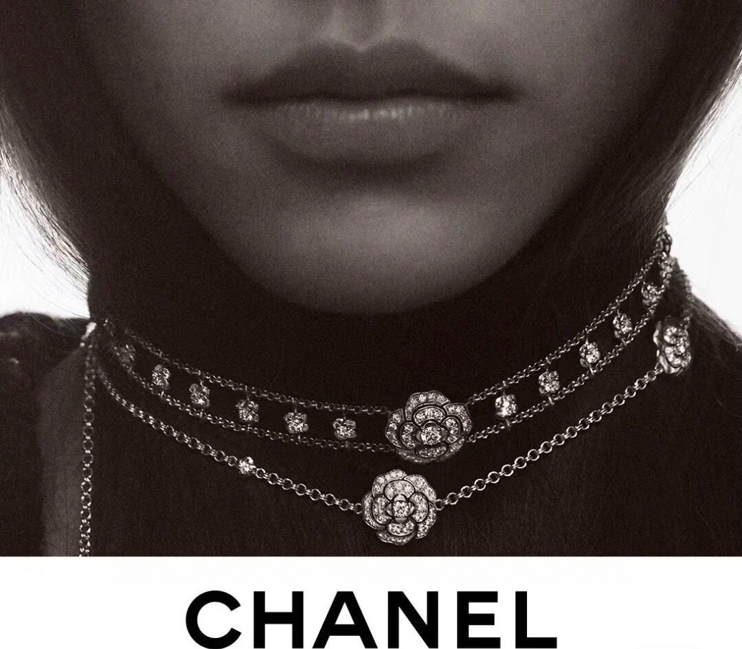 Chanel CHANEL香奈儿镂空 山茶花项链