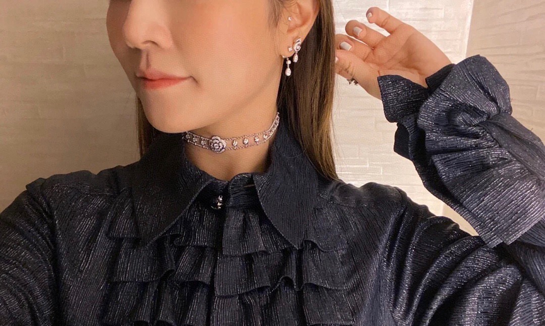 Chanel CHANEL香奈儿镂空 山茶花项链