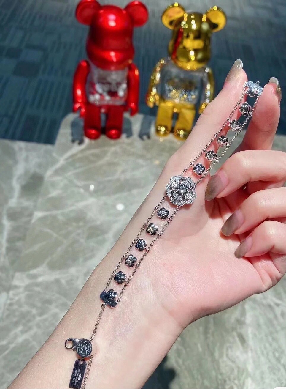 Chanel CHANEL香奈儿镂空山茶花手链