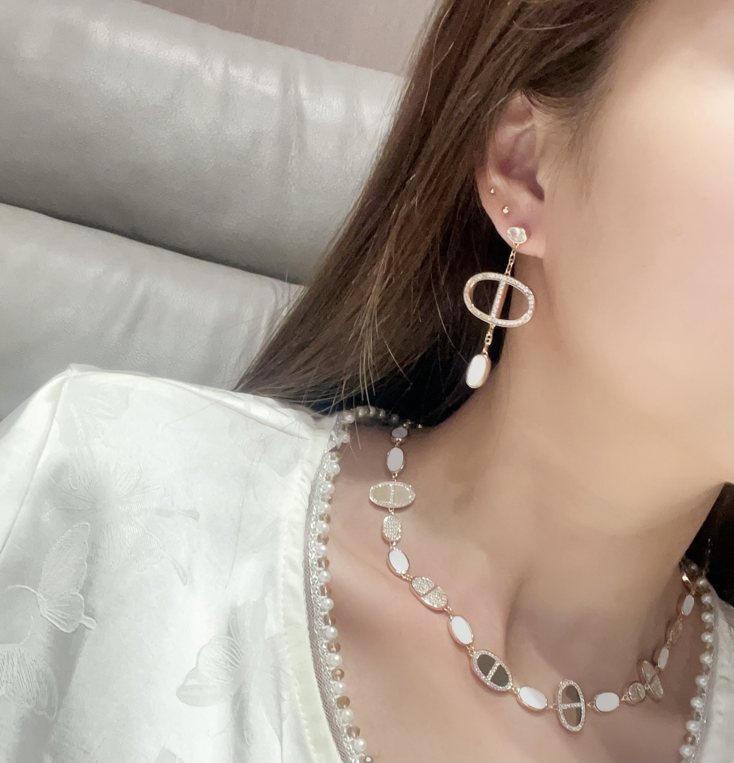 Hermès 爱马仕项链猪鼻子项链新款 女神款