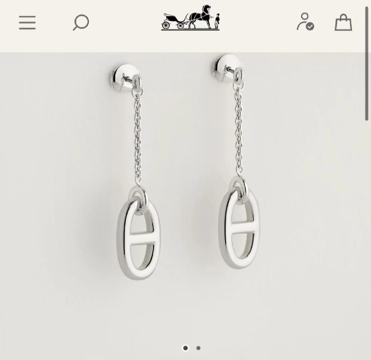Hermès 精工版本 猪鼻子耳钉 爱马仕火猪鼻子耳钉 潮爆大街