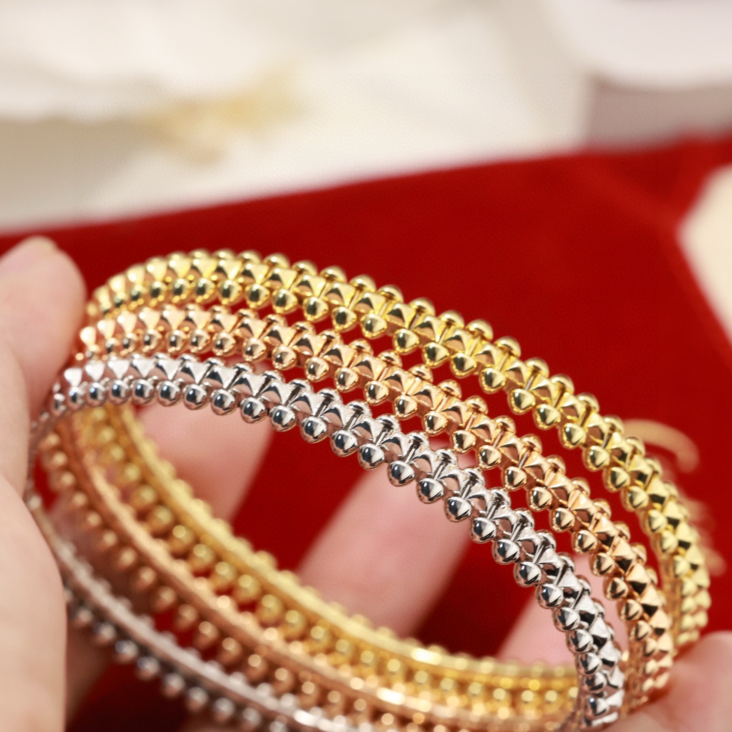 Cartier Clash de Cartier bracelet 18K yellow gold 18K rose gold 18K white gold no gemstones 17cm