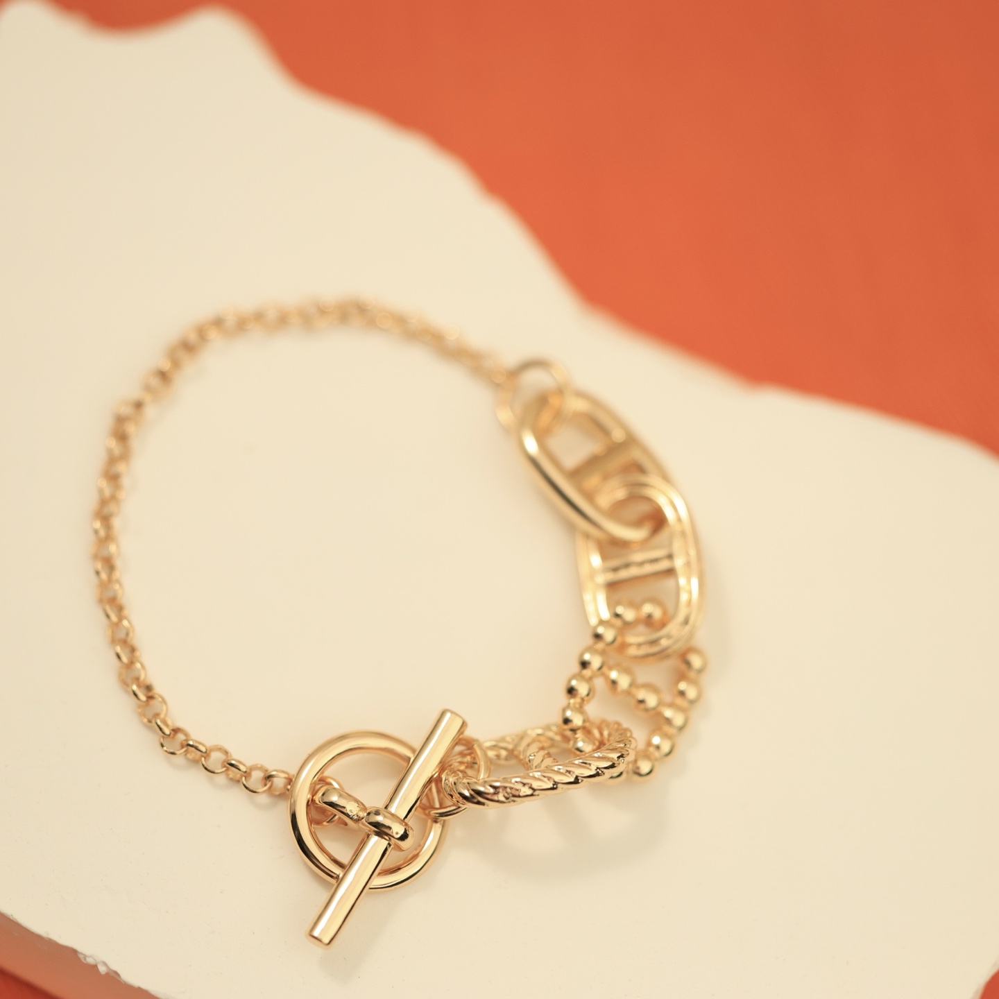 Bracciale Hermes Farandole Argento sterling metallo argentato senza pietre preziose 17 cm