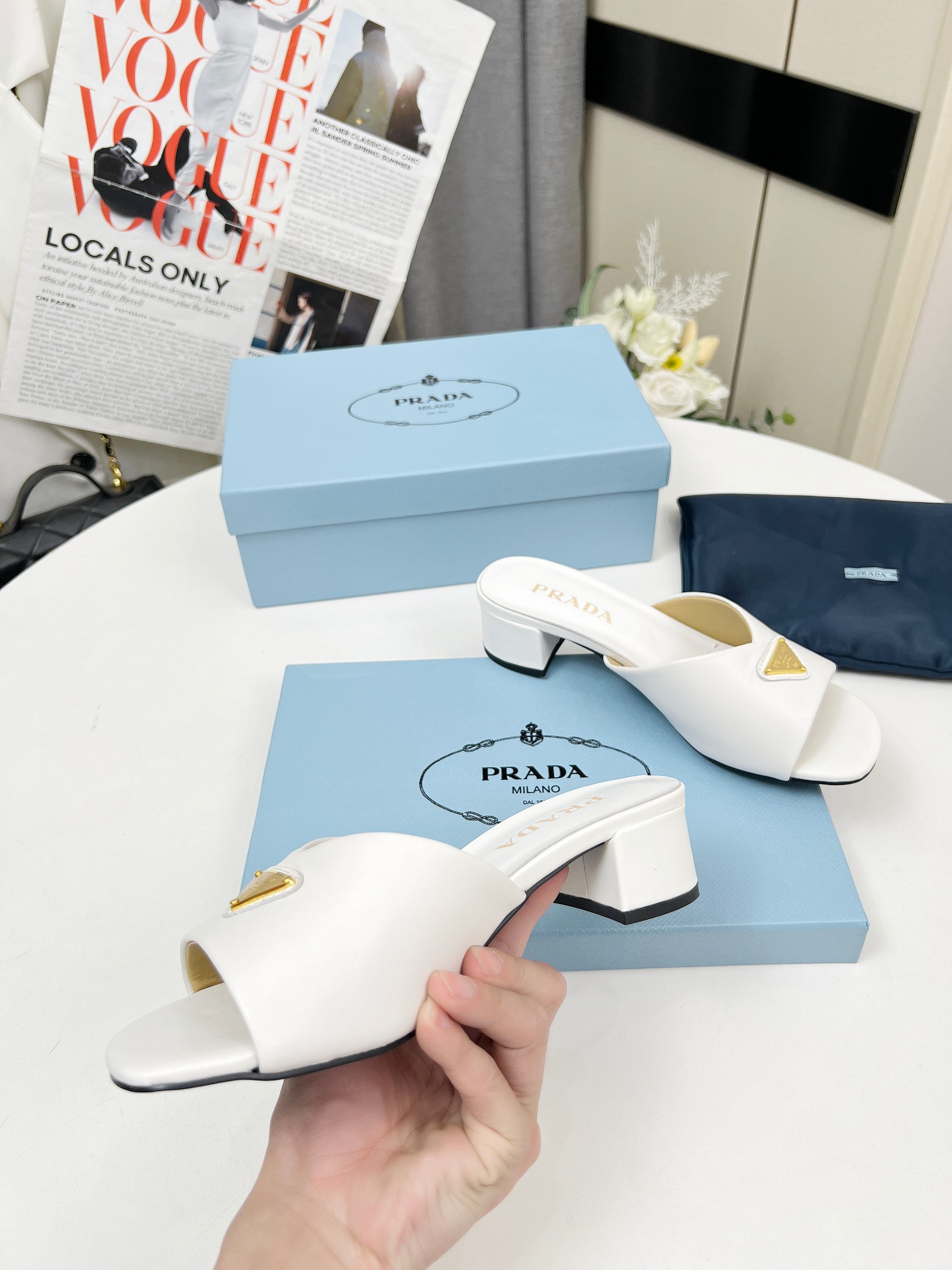 Prada Leather Heeled Sandals - Luxurious Style, Comfortable 4.5cm Heel 6 a1743076405026 2780