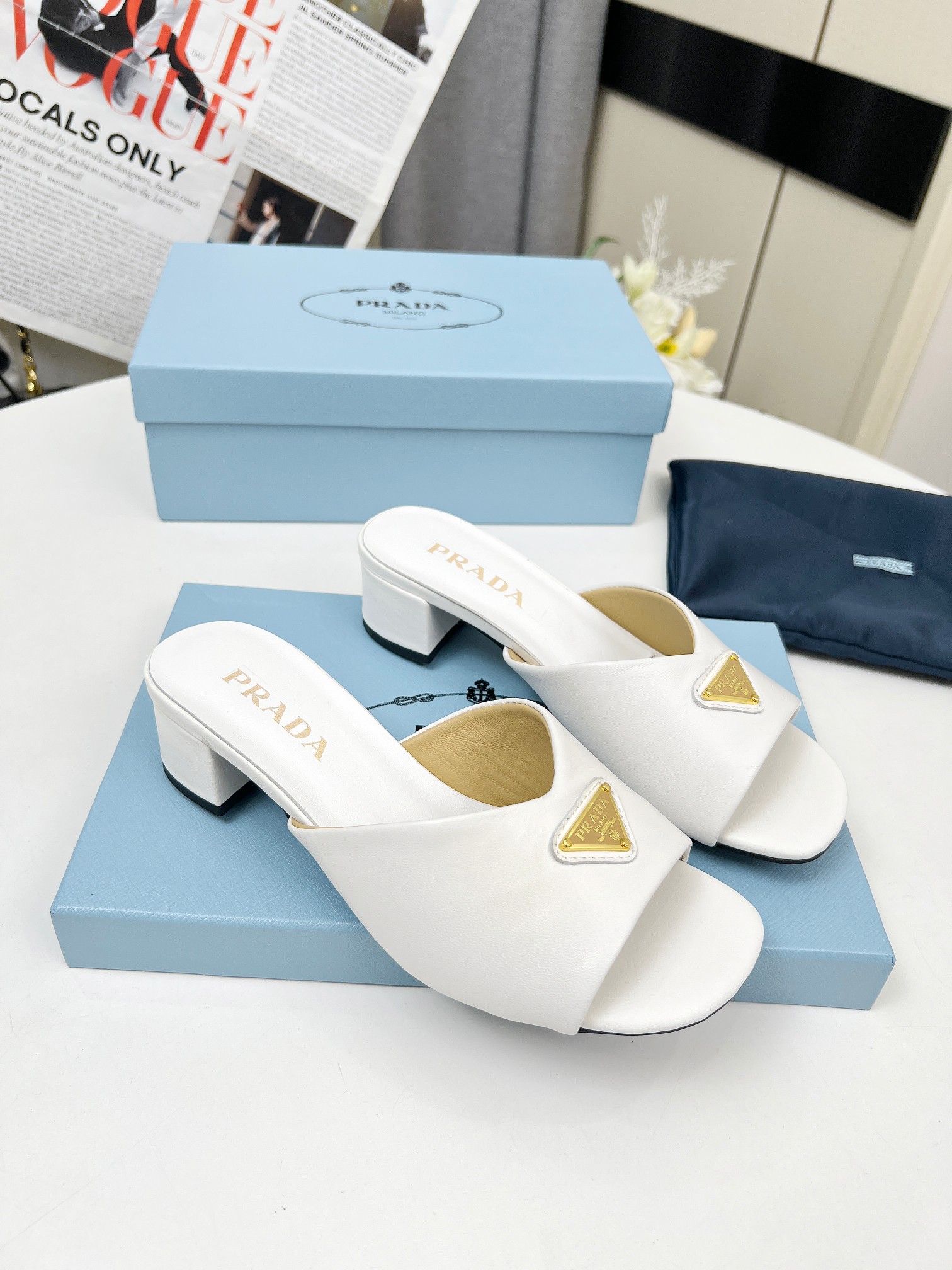 Prada Leather Heeled Sandals - Luxurious Style, Comfortable 4.5cm Heel 7 a1743076406632 8677