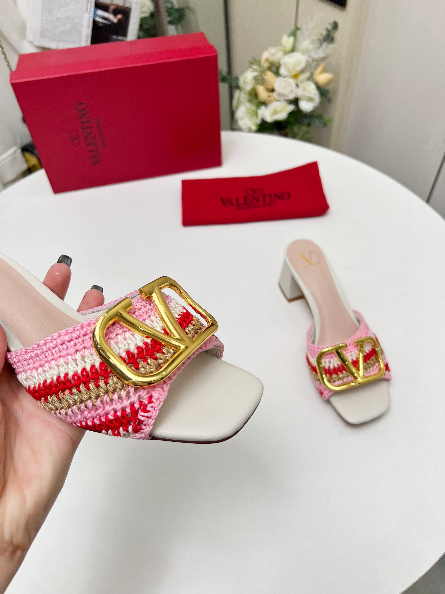 Valentino Women's Handmade Woven Heeled Sandals - Runway Series 5 a1745241714323 1302