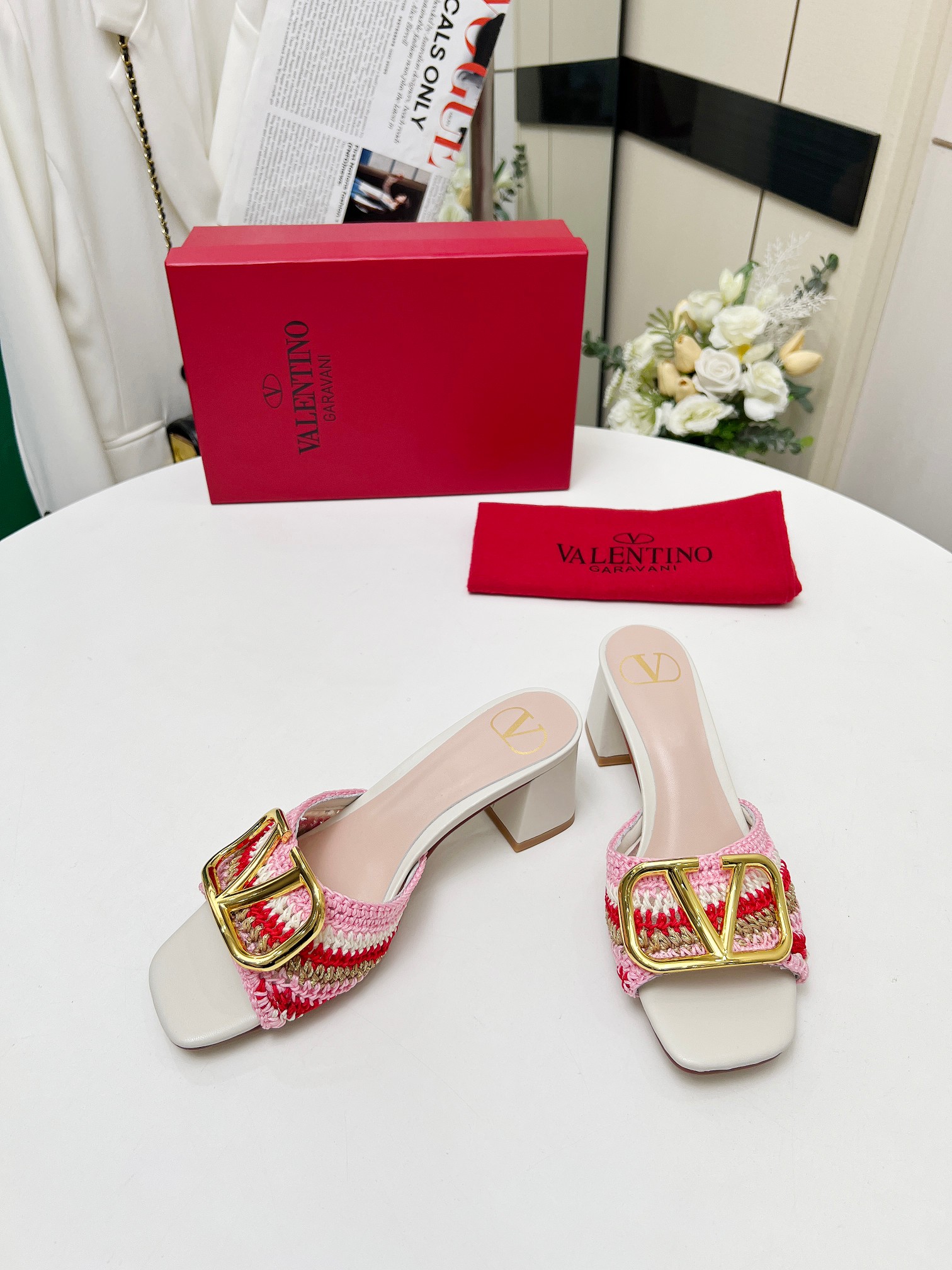 Valentino Women's Handmade Woven Heeled Sandals - Runway Series 4 a1745241714655 6075