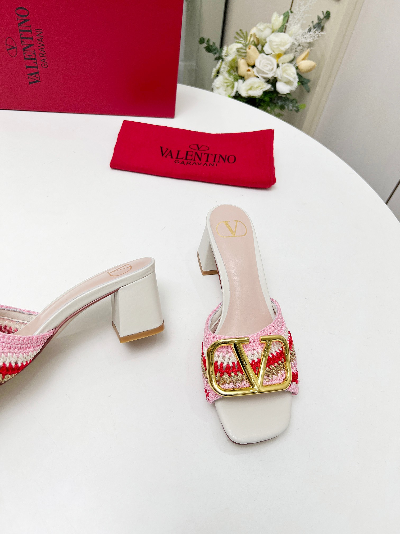 Valentino Women's Handmade Woven Heeled Sandals - Runway Series 7 a1745241715868 7175