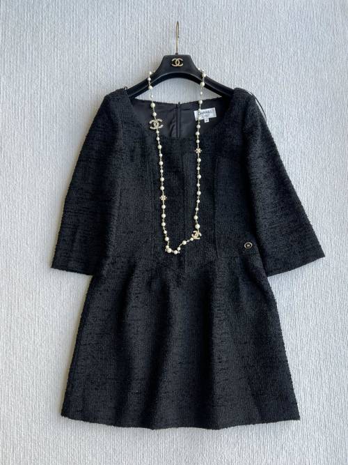 Elegance Tweed Dress, Inspired by π²πππππΉπππ, Round Neckline, Slim Fit 1 Elegance Tweed Dress, Inspired by π²πππππΉπππ, Round Neckline, Slim Fit