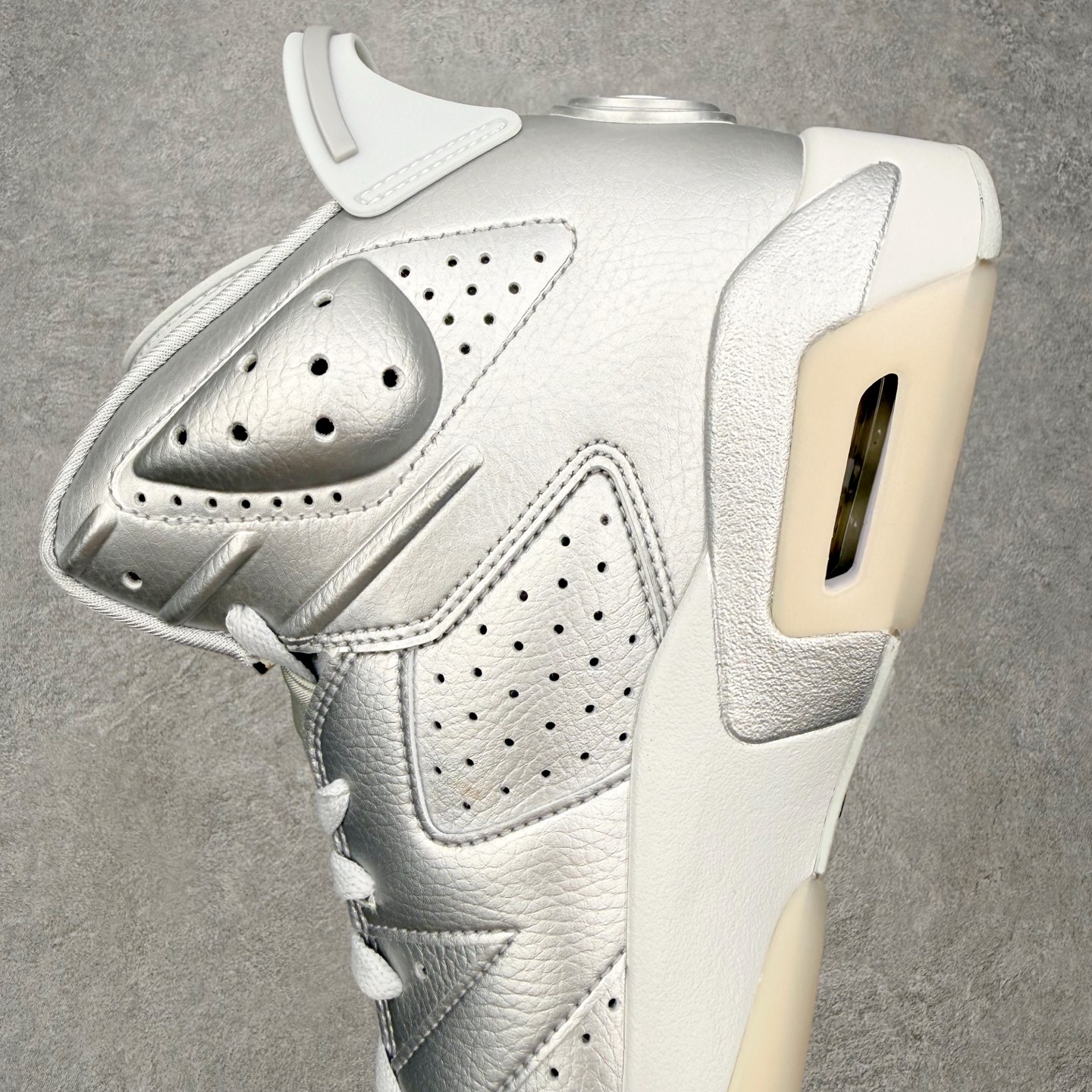 ＃ 纯原 PSG x Air Jordan AJ6 Retro 联名银色 IQ5135-001 原楦原纸